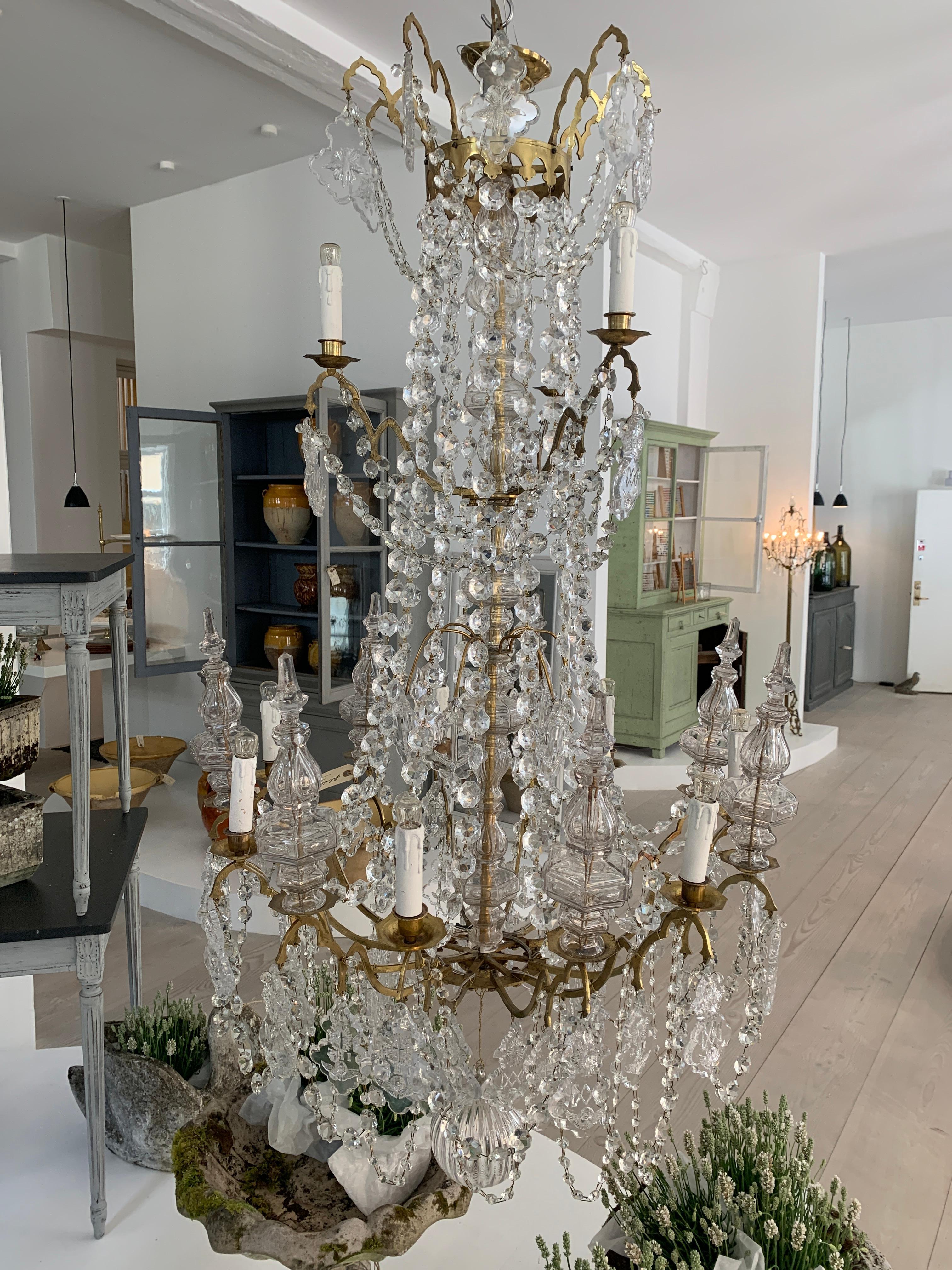 Stunning Antique Ecclesiastical Chandelier, 1900s, France For Sale 1