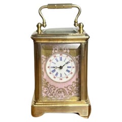 Stunning antique Edwardian quality miniature carriage clock 