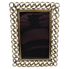Stunning Antique English Brass Ring Picture Frame c.1890