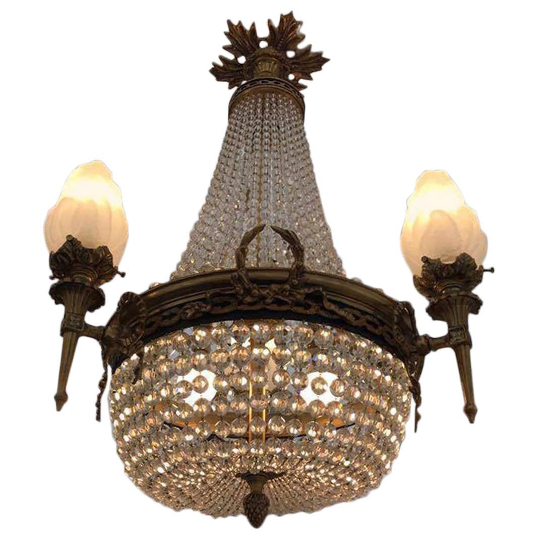 Stunning Antique French Chandelier For Sale