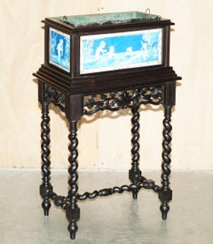 STUNNiNG ANTIQUE FRENCH NAPOLEON III JARDINIERE PLANTER PLANT POT STAND