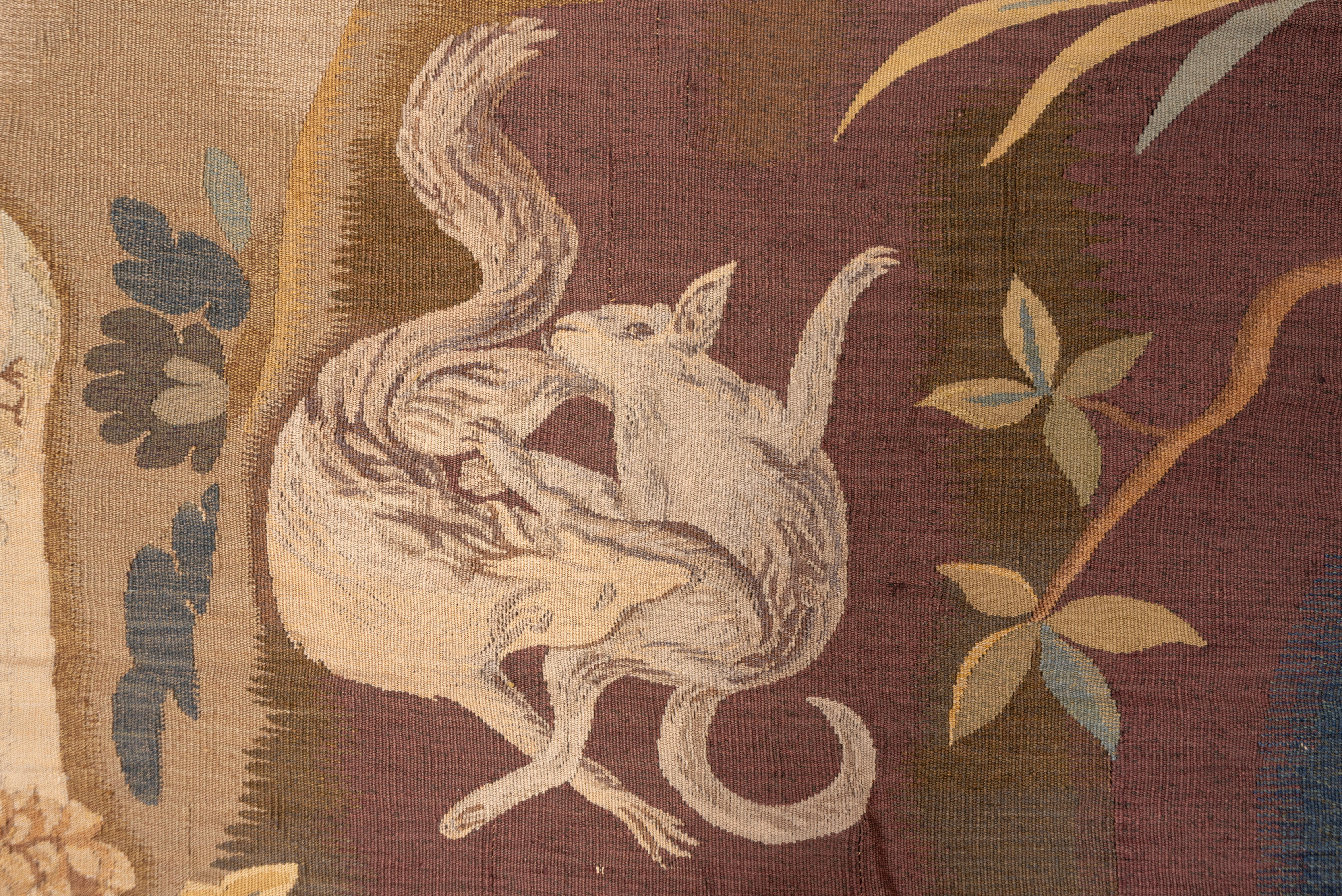 Wool Stunning Antique French Tapestry, circa 1880s