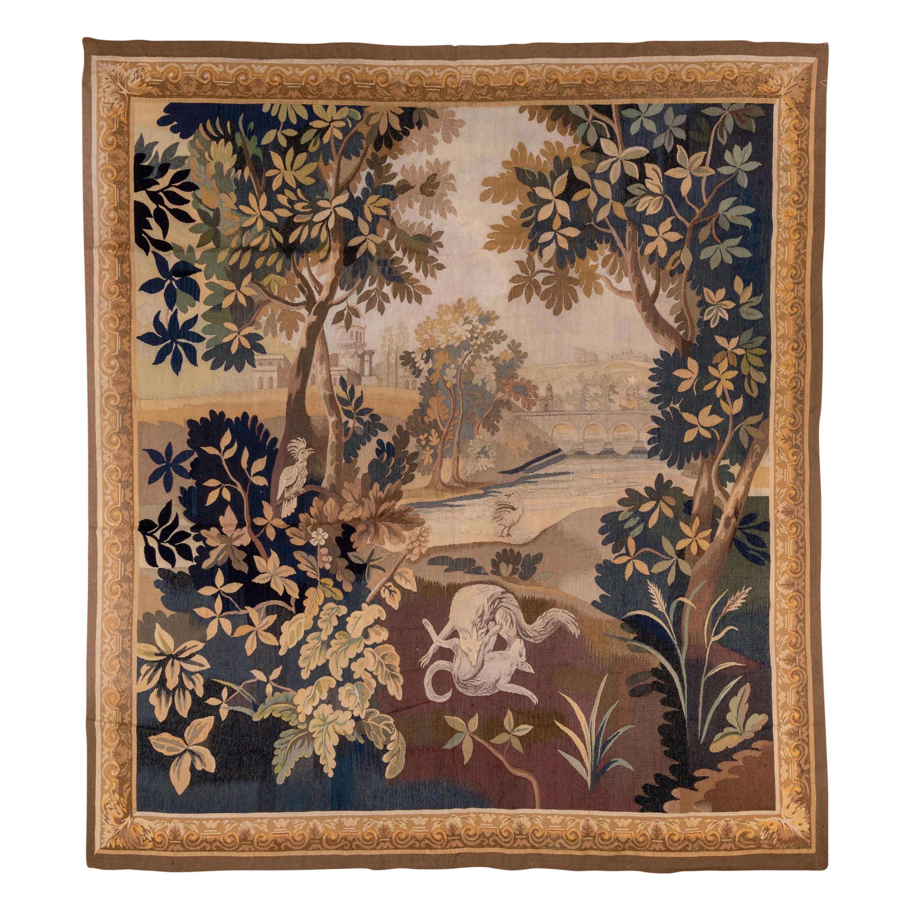 Stunning Antique French Tapestry, circa 1880s