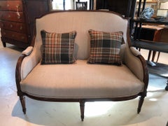 Stunning Antique French Upholstered Loveseat