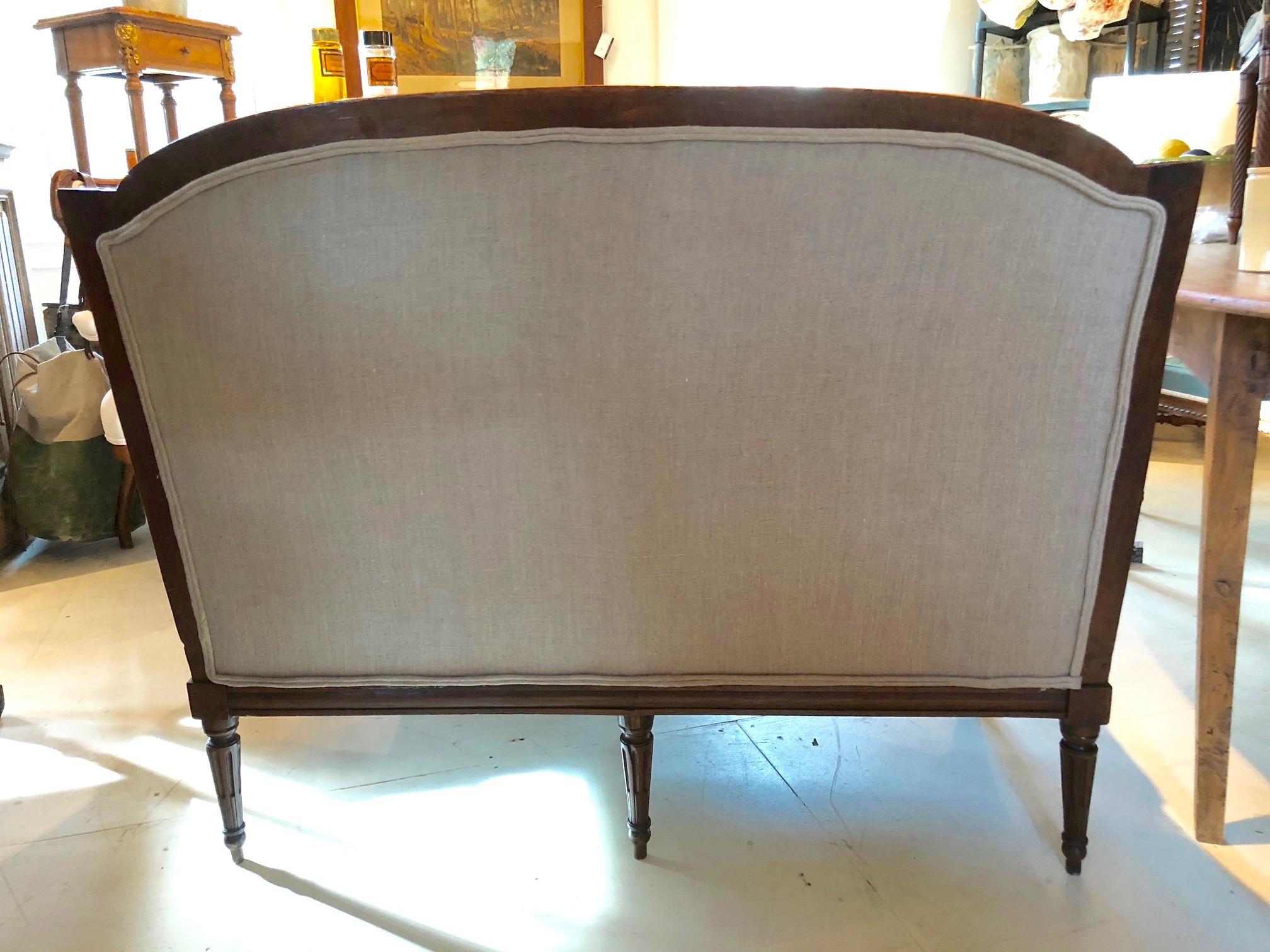 19th Century Stunning Antique French Upholstered Loveseat