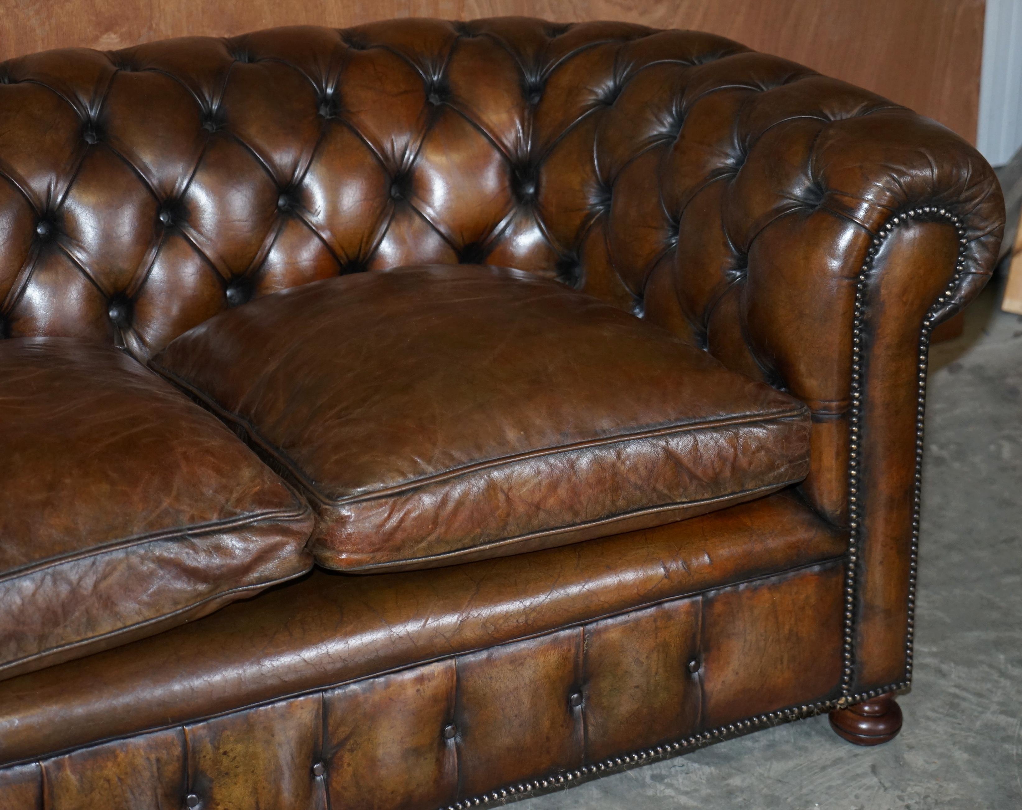old leather sofa