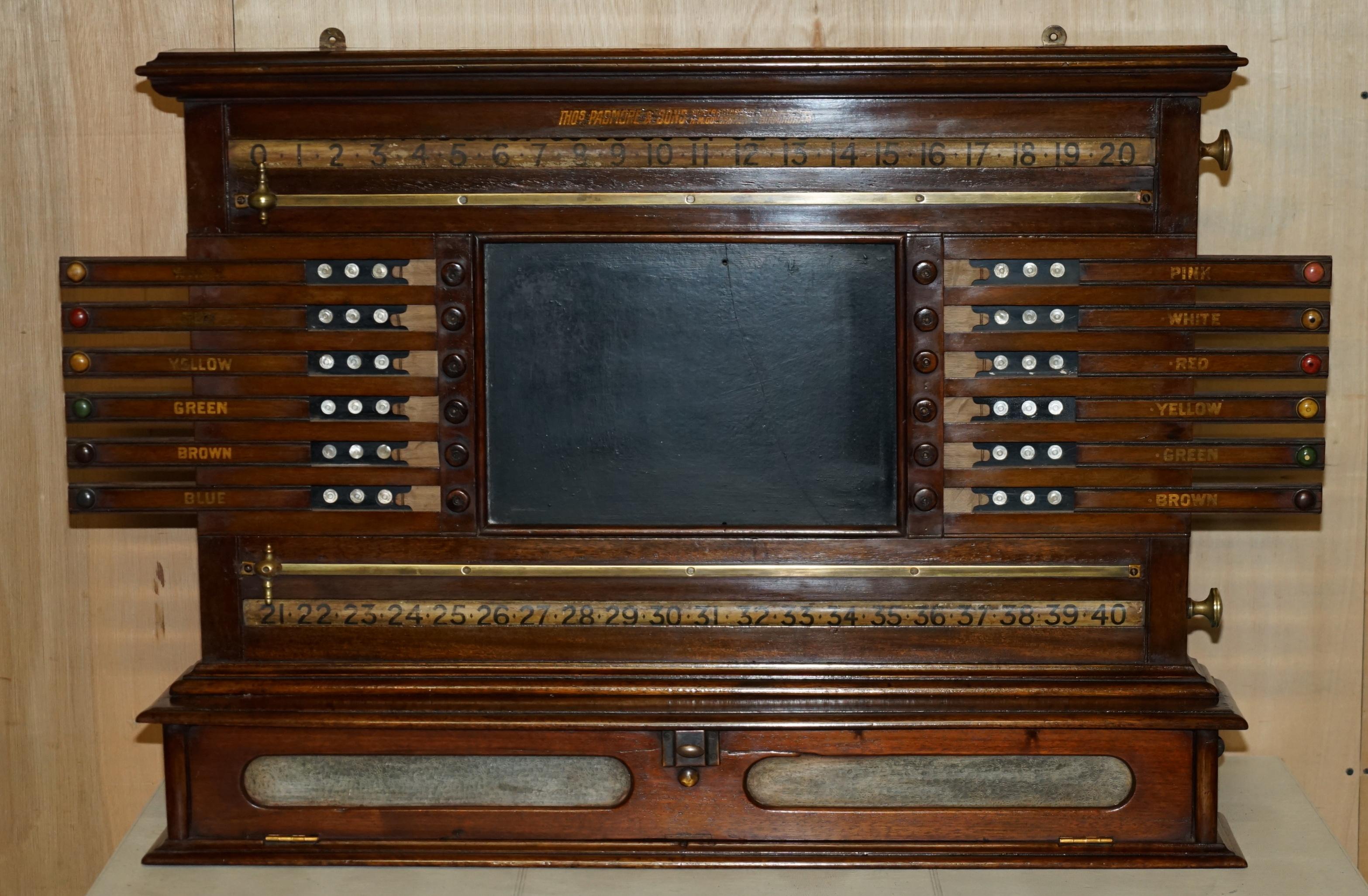 impresionante tablero antiguo completamente restaurado de thos padmore & sons est 1830 en venta 3