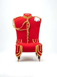 Stunning Antique Hall Chair 'The Military Pipers Chair' Victorian, circa 1890