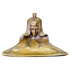 Superbe Stand d'encrier ancien - Style Jugend / Art Nouveau du début du 20e siècle
