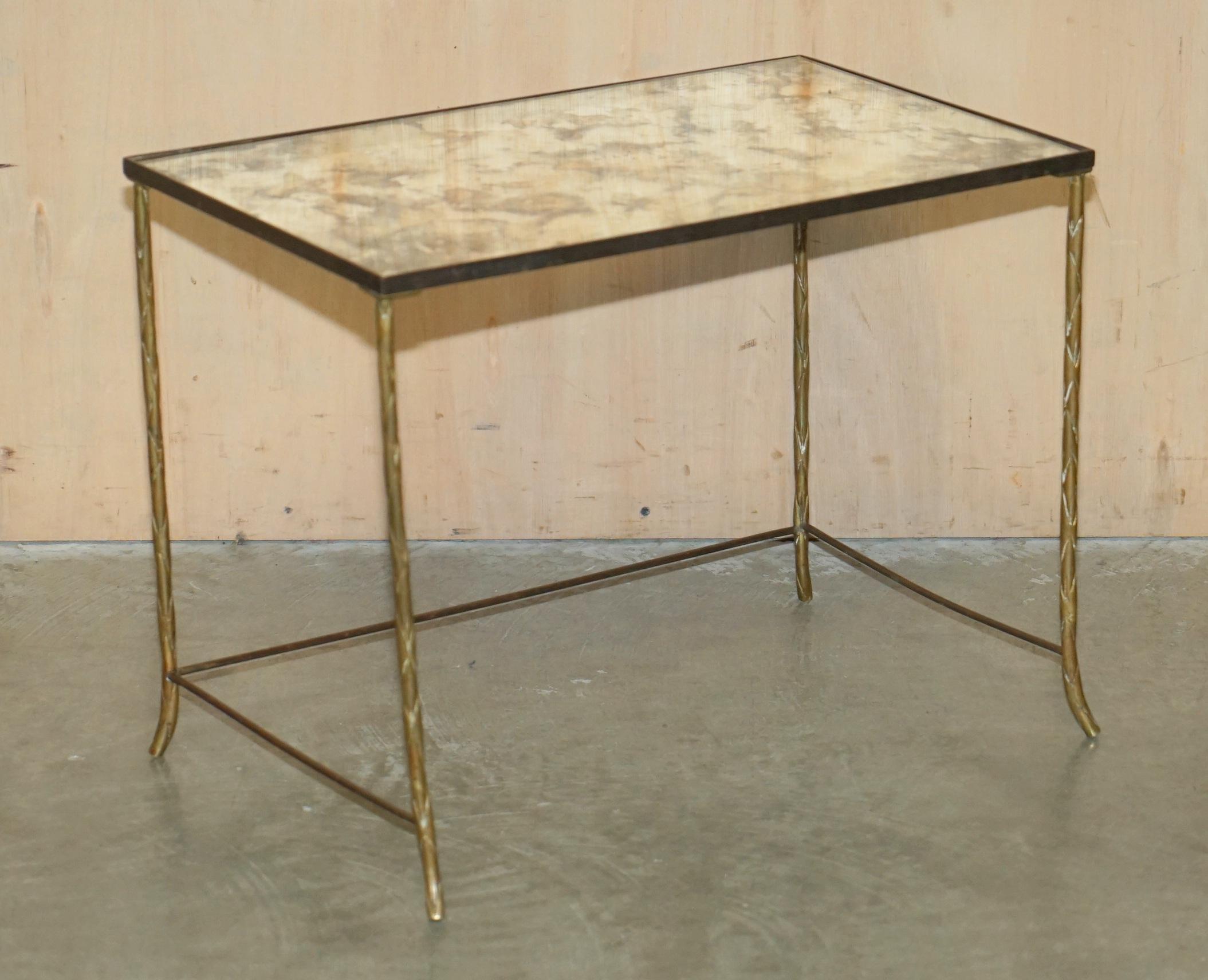 Royal House Antiques

Royal House Antiques is delighted to offer for sale this Stunning Maison Jansen foxed glass nest of tables with gold gilt frames. 

Please note the delivery fee listed is just a guide, it covers within the M25 only for the UK