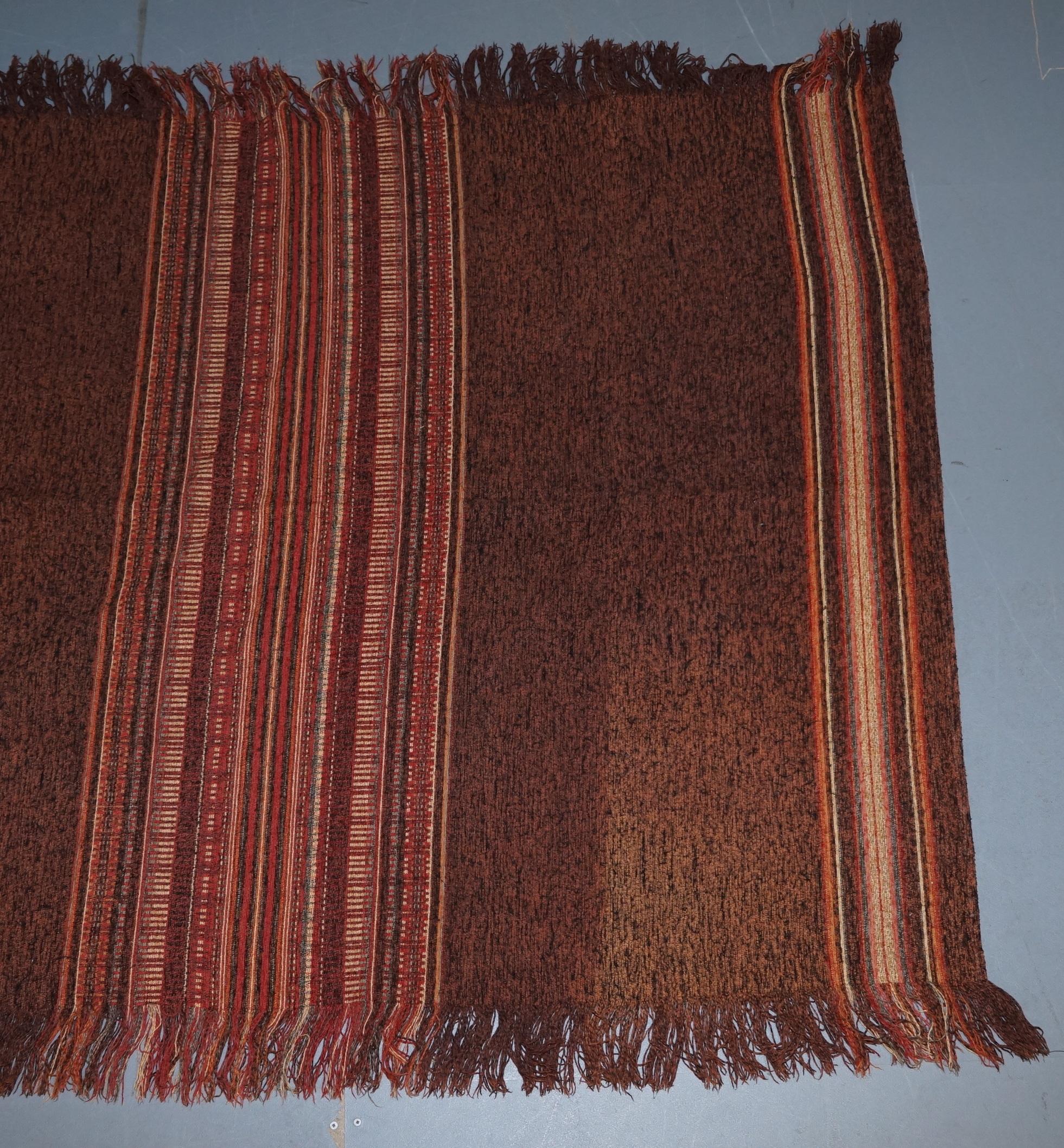 Hand-Crafted Stunning Antique Native American Indian Kilim Wall Hanging Striped Rug Throw