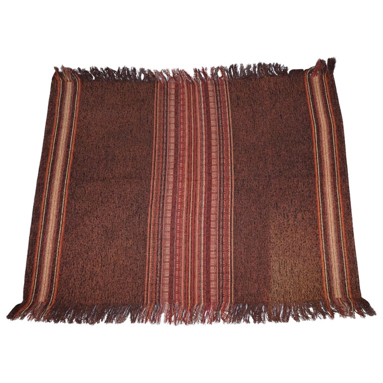 Stunning Antique Native American Indian Kilim Wall Hanging Striped Rug