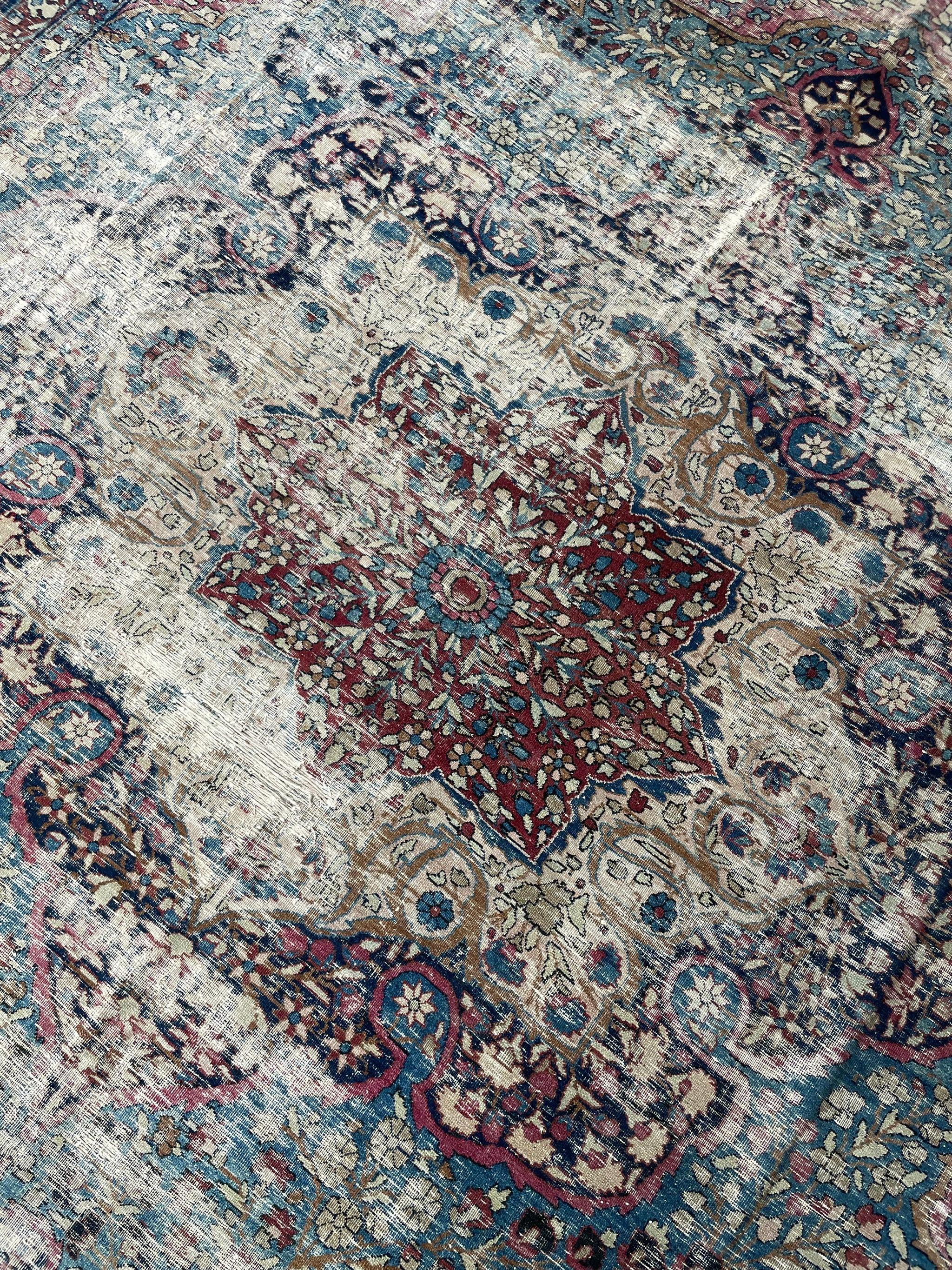 Superbe tapis persan ancien Kermanshah-Lavar de couleur unique, datant d'environ 1920 en vente 10