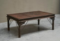 Stunning Antique Rajasthan Courtyard Door Dining Table 19th Century