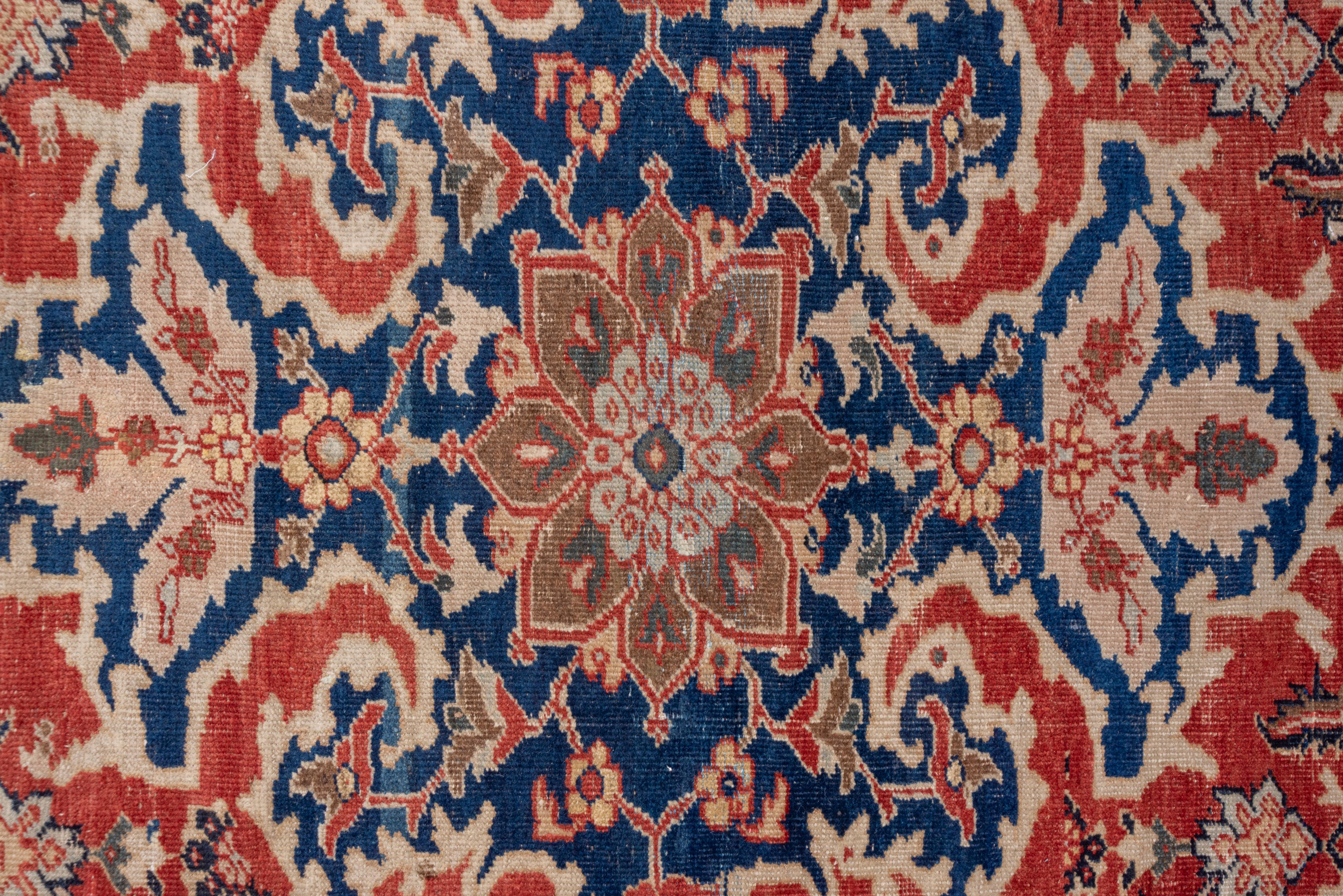 Early 20th Century Stunning Antique Red Persian Sultanabad Mansion Carpet, Red Outer Field, 1900s For Sale