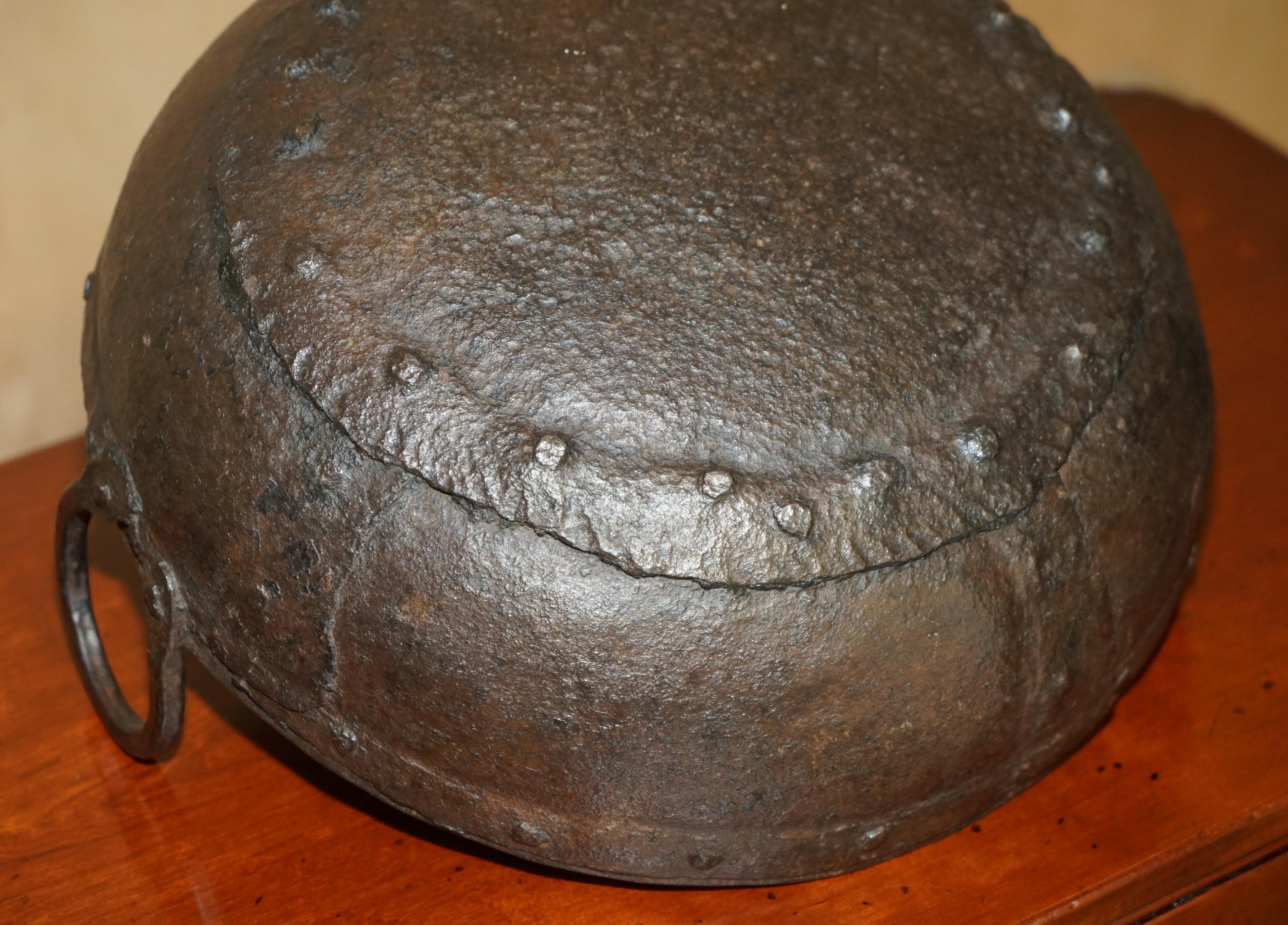 STUNNING ANTIQUE SUPER DECORATIVE HAND HAMMERED BOWL IDEAL FÜR FRÜCHTE ODER BBQ im Angebot 4