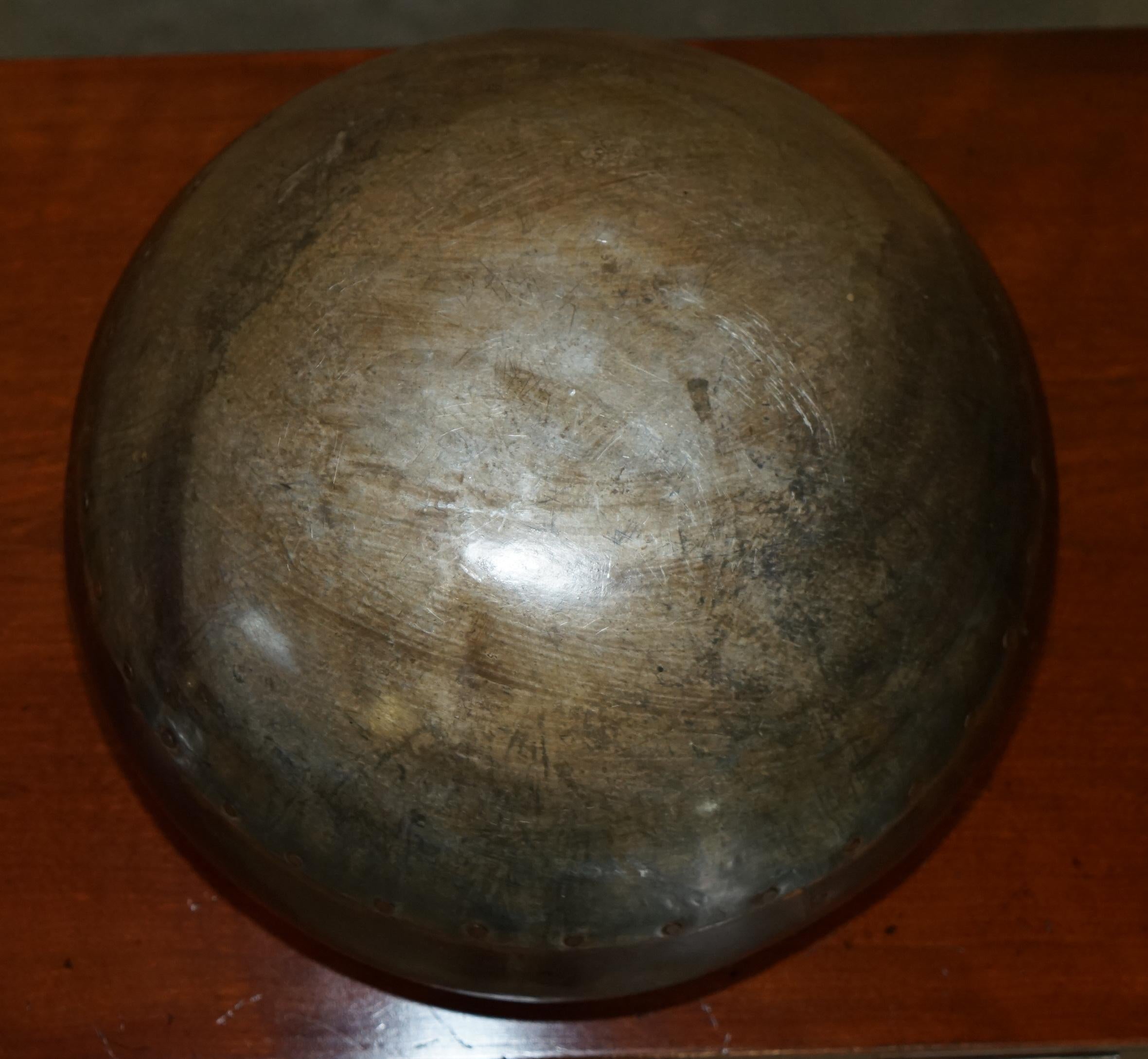 20th Century STUNNING ANTIQUE SUPER DECORATiVE HAND HAMMERED BOWL IDEAL FOR FRUIT OR PUNCH For Sale