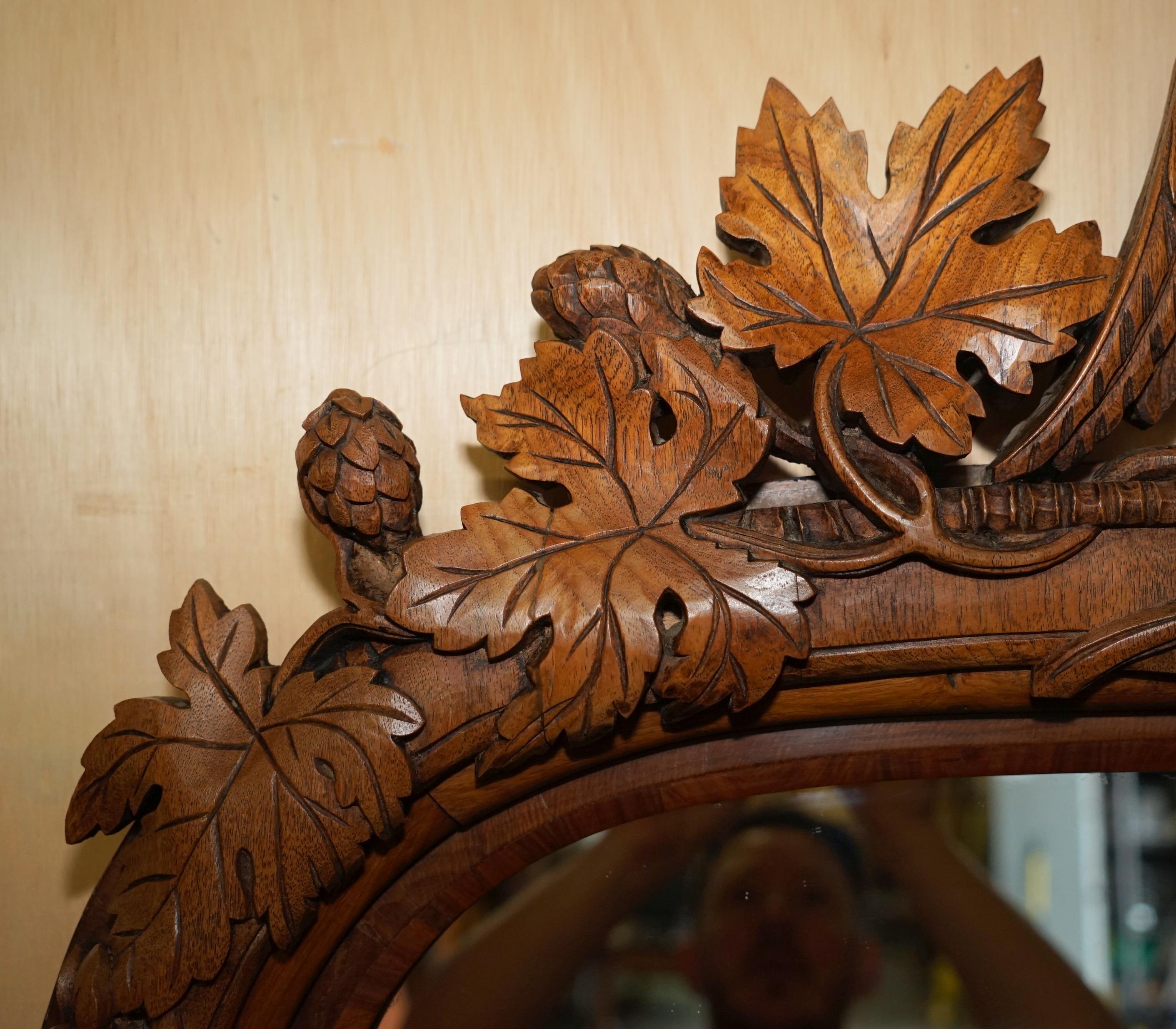 Mirror STUNNING ANTIQUE ViCTORIAN HAND CARVED CIR 1860 AMERICAN EAGLE OVERMANTLE MIRROR For Sale
