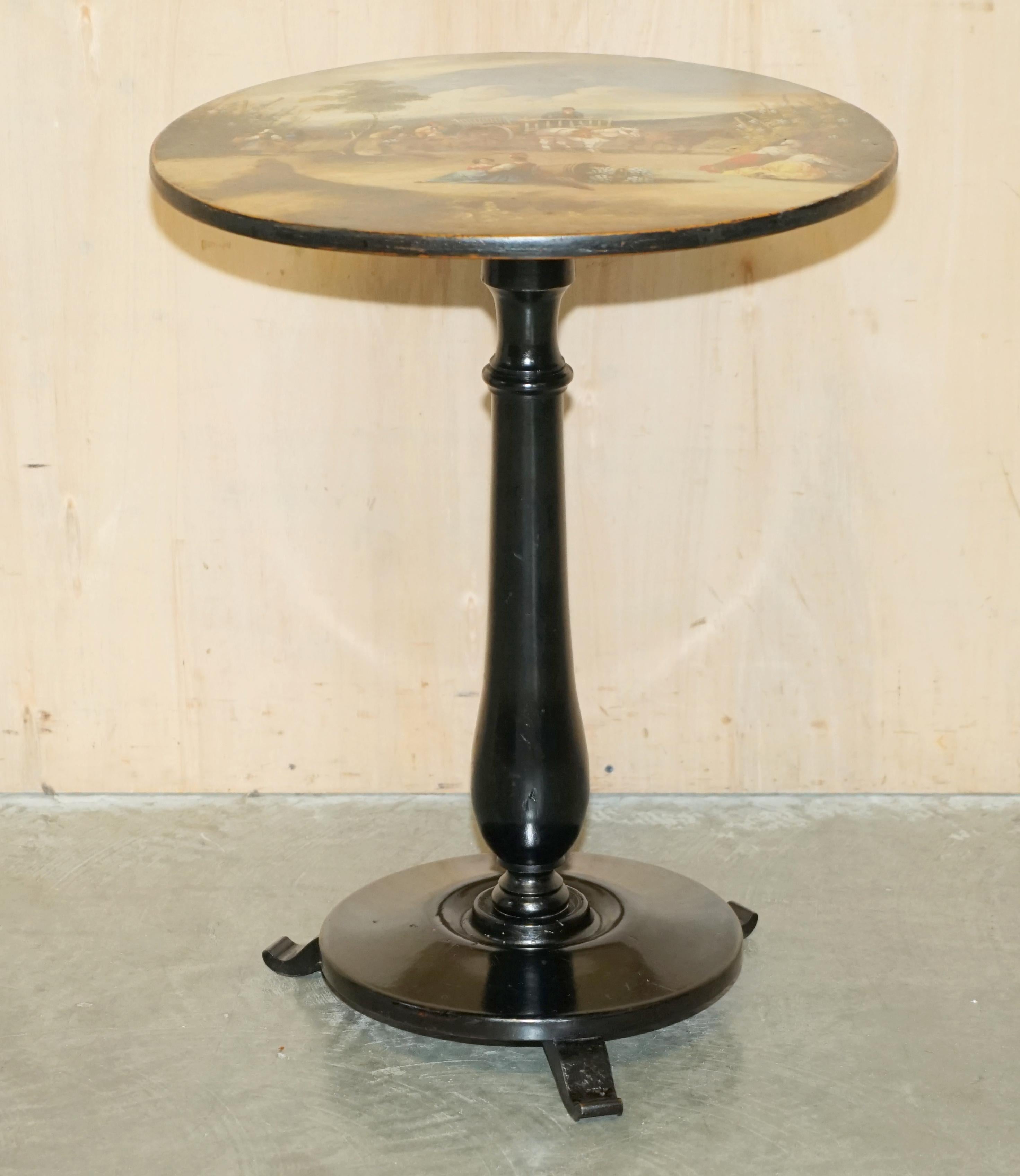 Royal House Antiques

Royal House Antiques is delighted to offer for sale this super decorative hand painted occasional table with ebonised base

Please note the delivery fee listed is just a guide, it covers within the M25 only for the UK and local