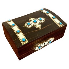 Stunning Used Victorian quality coromandel wood box 