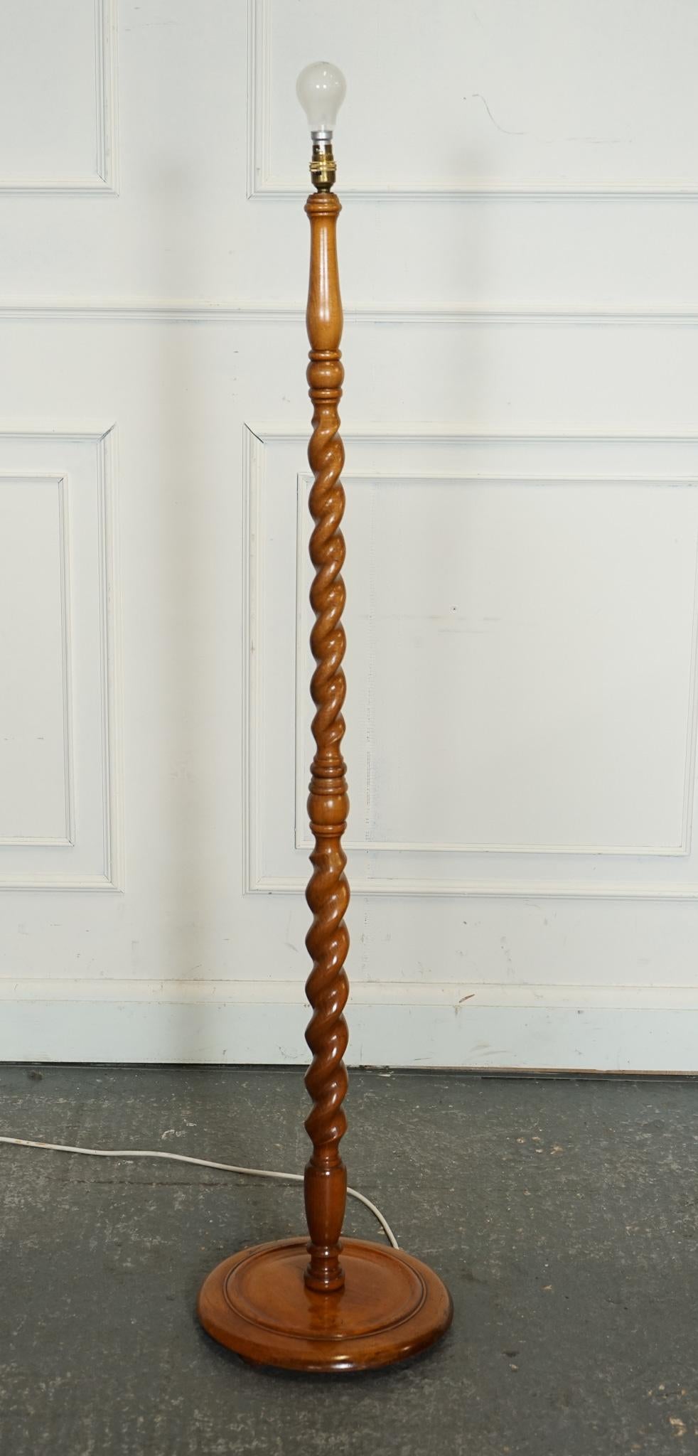 Antiques of London



We are delighted to offer for sale this Stunning Barley Twist Walnut Floor Lamp. 

Please carefully examine the pictures to see the condition before purchasing, as they form part of the description. If you have any questions,