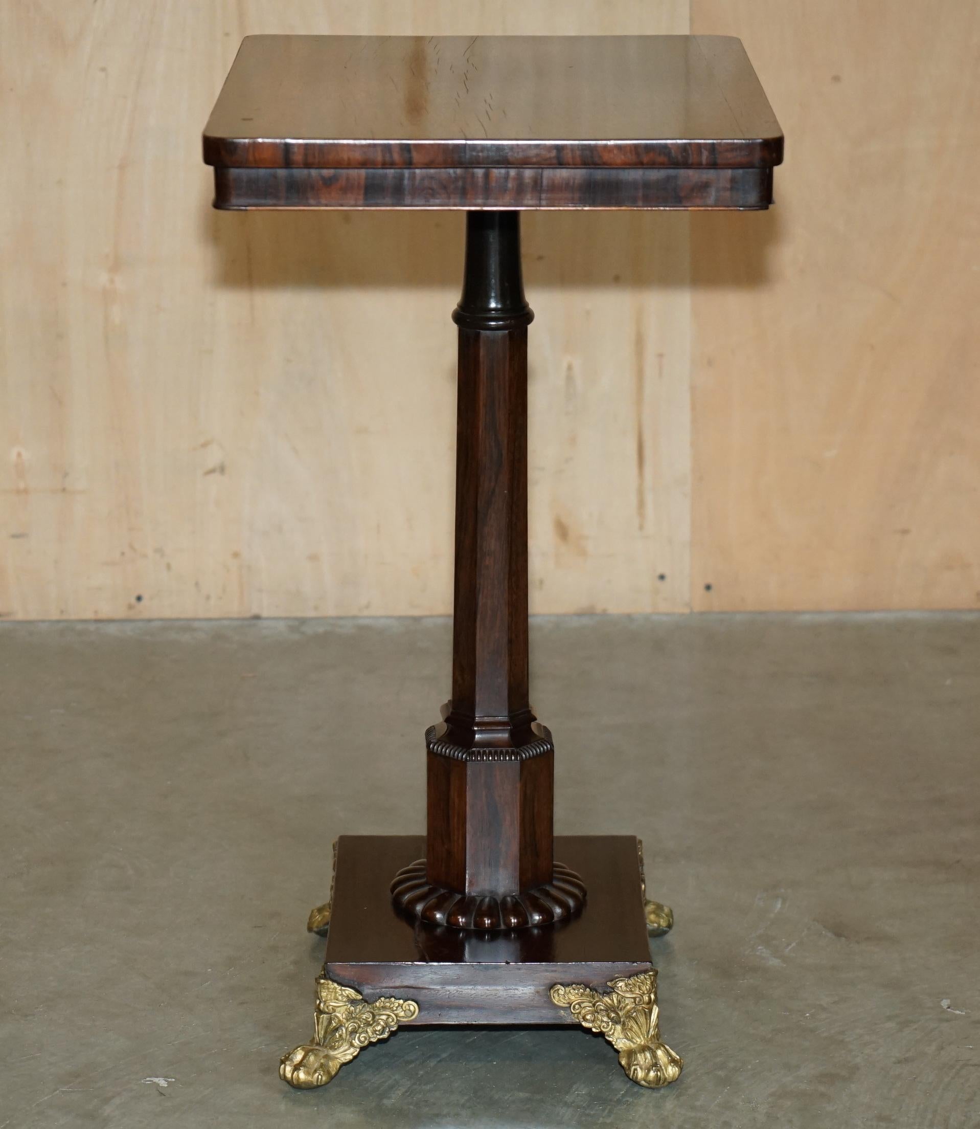 STUPENDO TAVOLO ANTICO IN LEGNO DURO DI WILLIAM IV 1830 CON PIEDI MONTATI IN ORMOLU in vendita 5