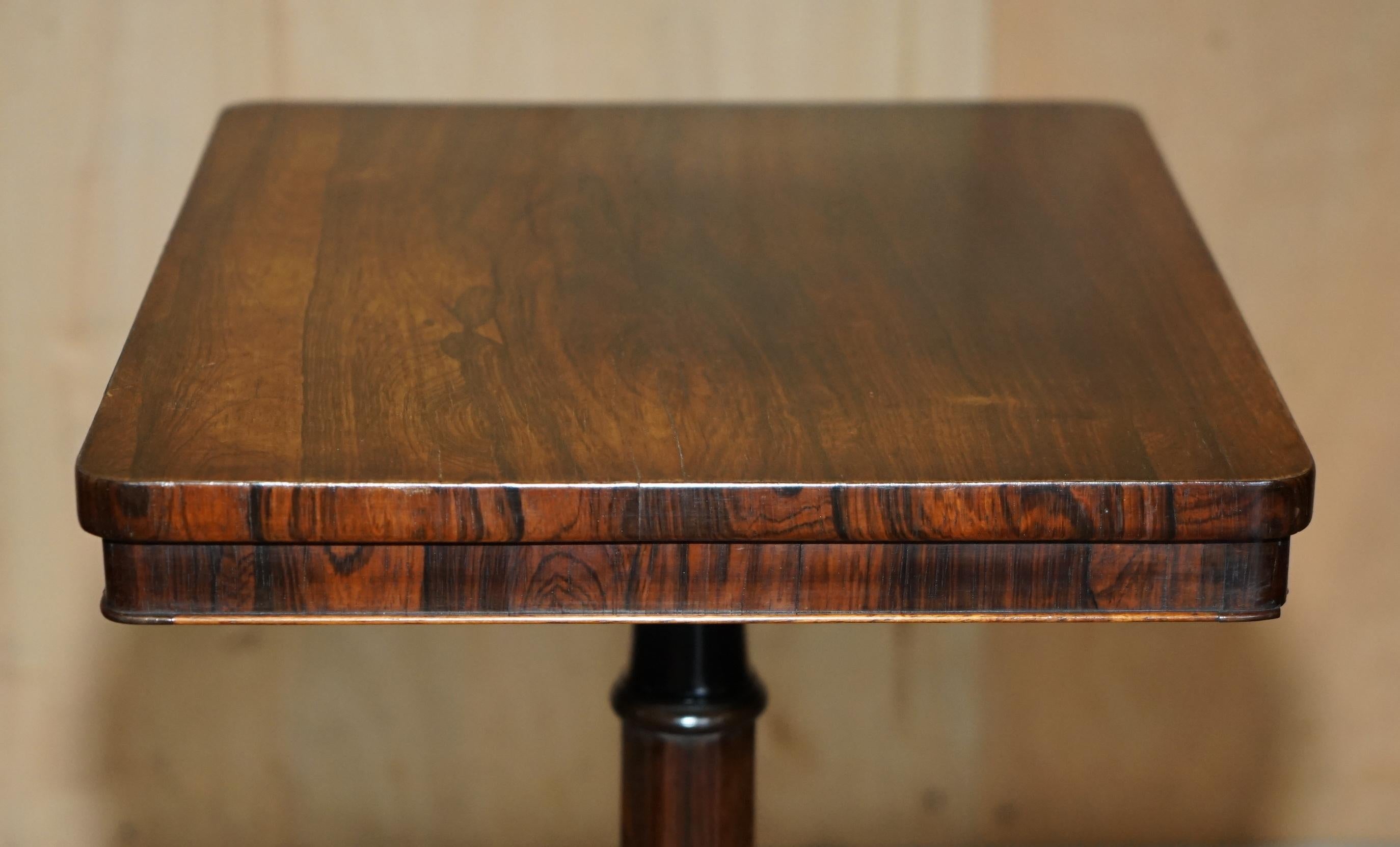 STUPENDO TAVOLO ANTICO IN LEGNO DURO DI WILLIAM IV 1830 CON PIEDI MONTATI IN ORMOLU in vendita 6