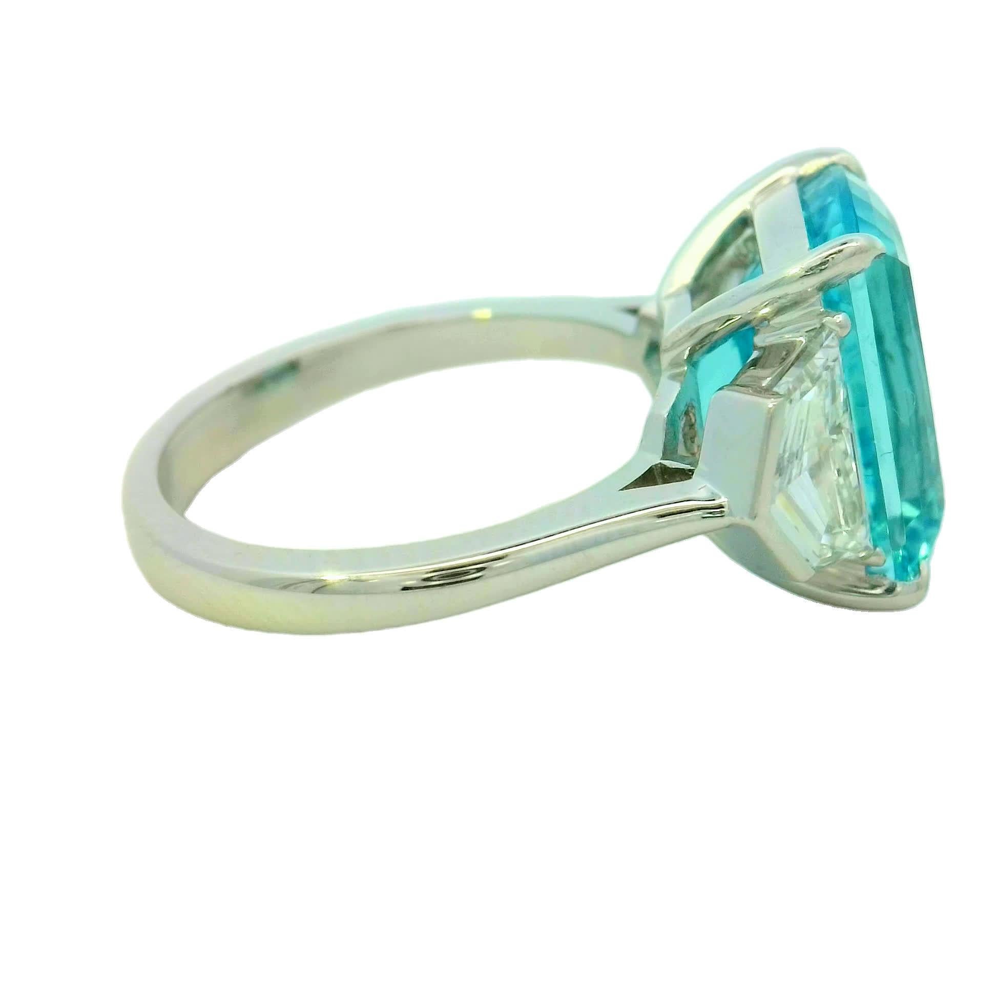 Atemberaubender Aquablauer Ring Damen im Angebot