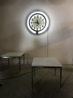 Stunning Art Deco Neon Clock, "The Electric Neon Clock Co. Cleveland OH