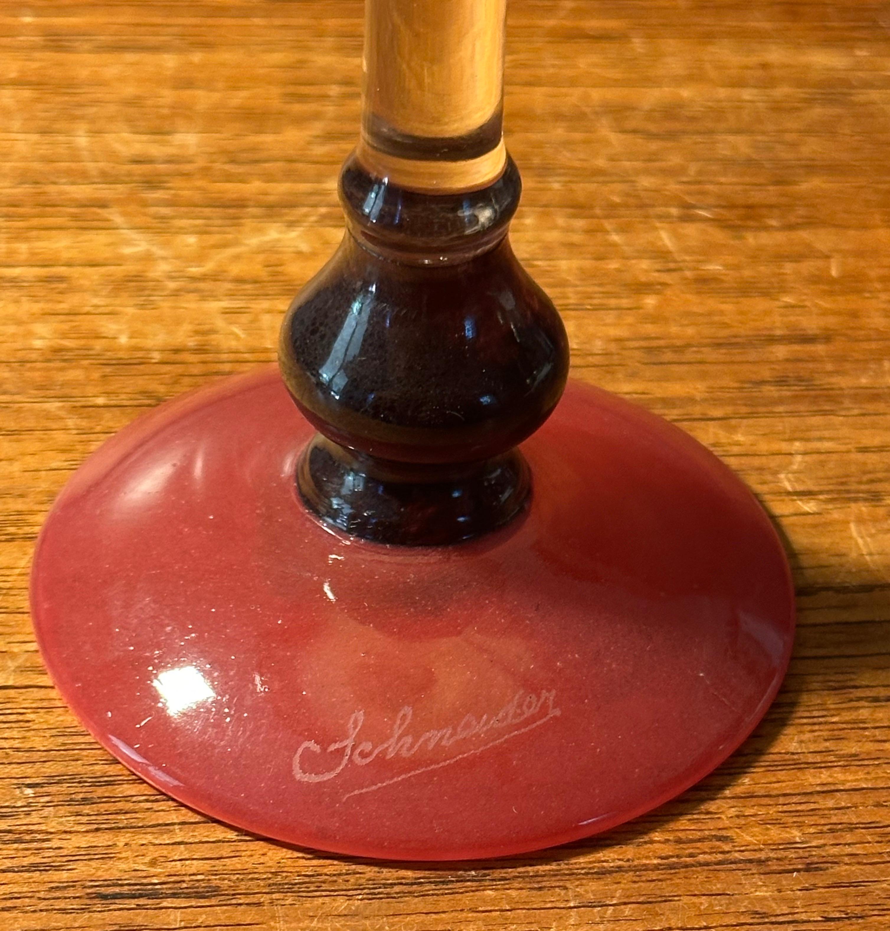 Stunning Art Deco Art Glass Tazza from 