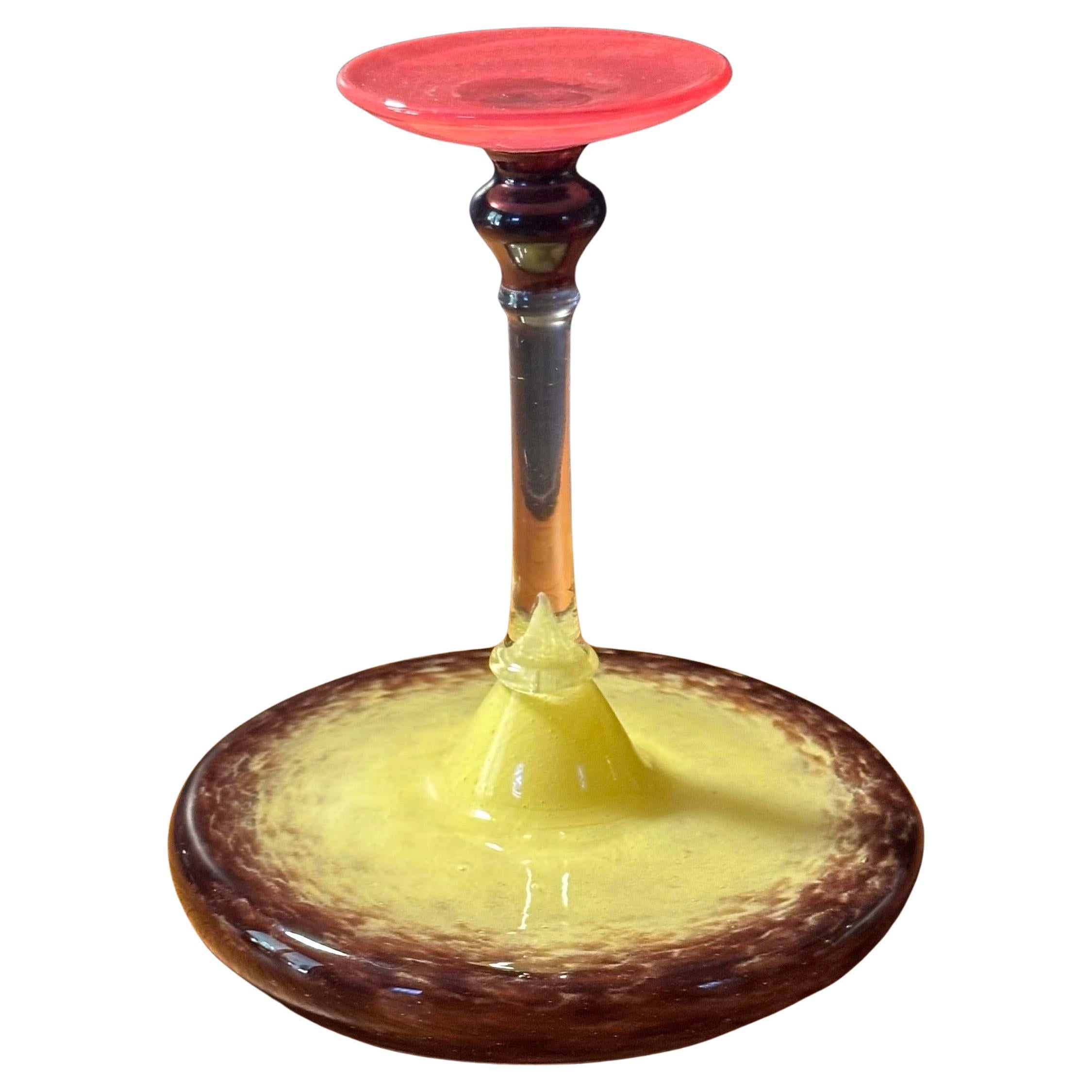 20th Century Stunning Art Deco Art Glass Tazza from 
