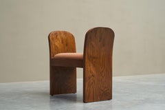Stunning Art Deco Bench in Burl Walnut and Velvet 1930s