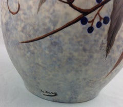 French Art Deco Ceramic Vase by Louis Auguste Dage