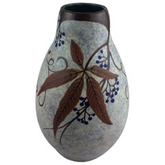 French Art Deco Ceramic Vase by Louis Auguste Dage