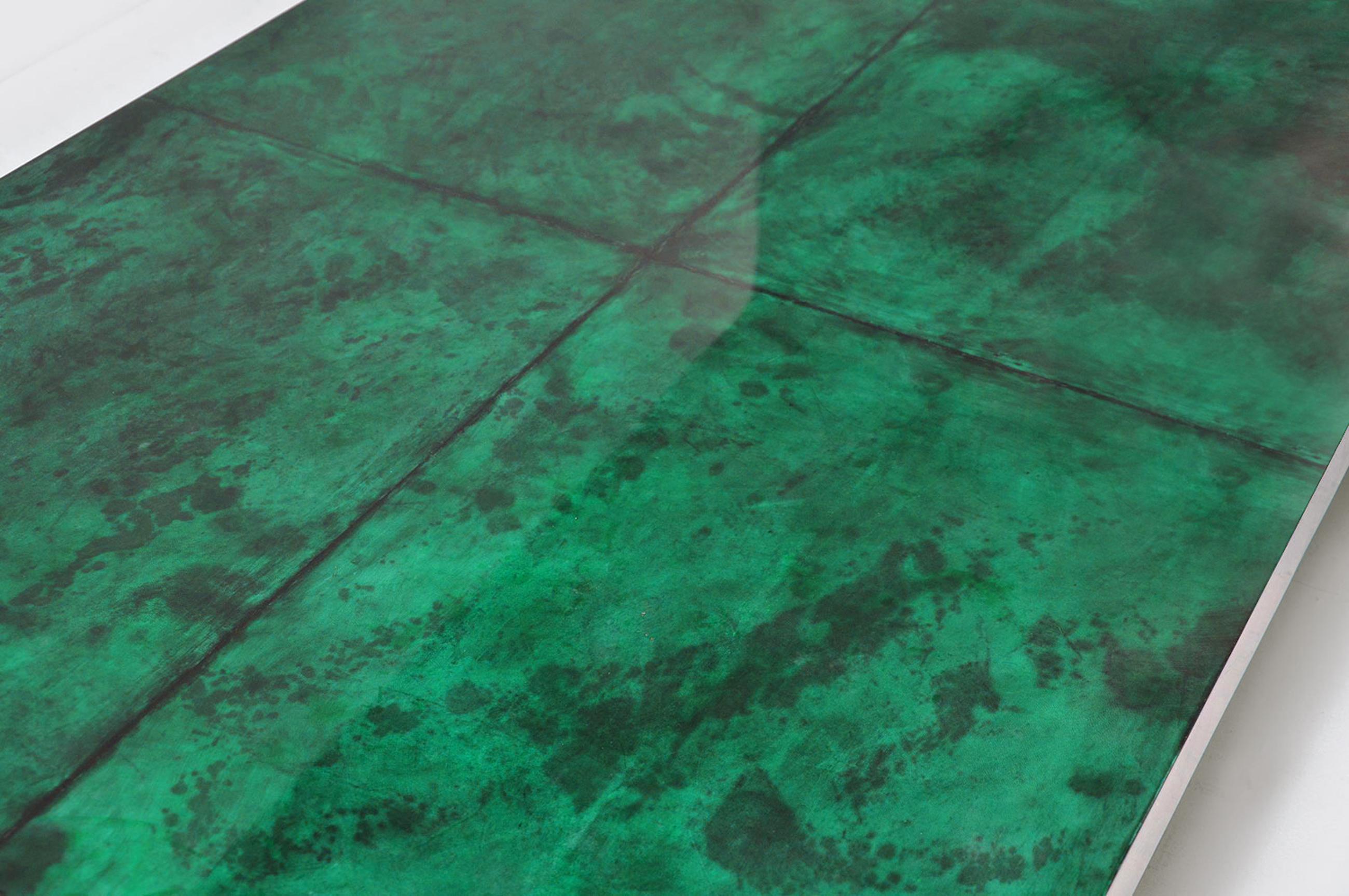 emerald coffee table