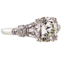 Stunning Art Deco Diamond and Platinum Engagement Ring
