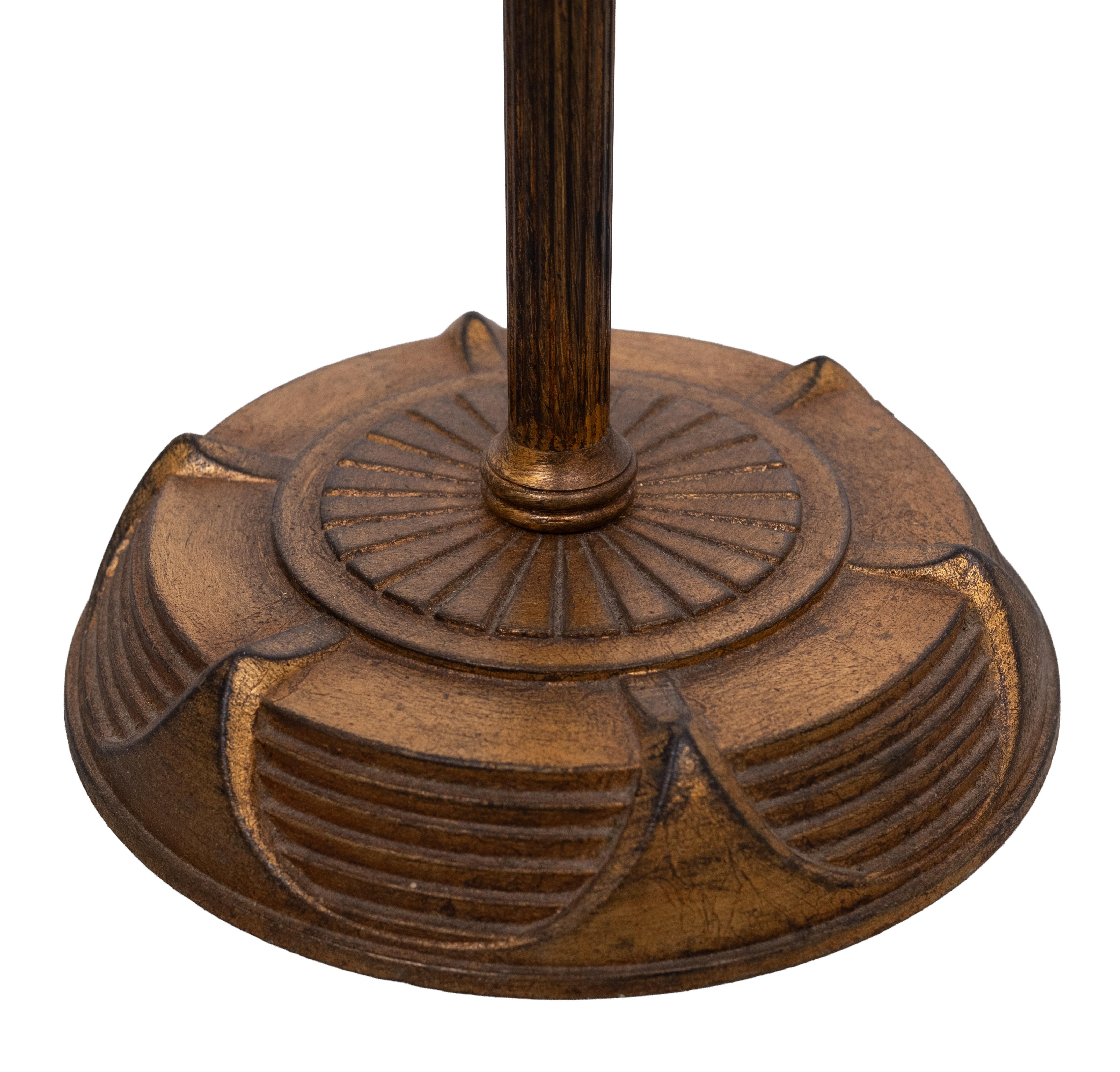 atemberaubend  Art Deco  Stehleuchte Frankreich (Bronze) im Angebot