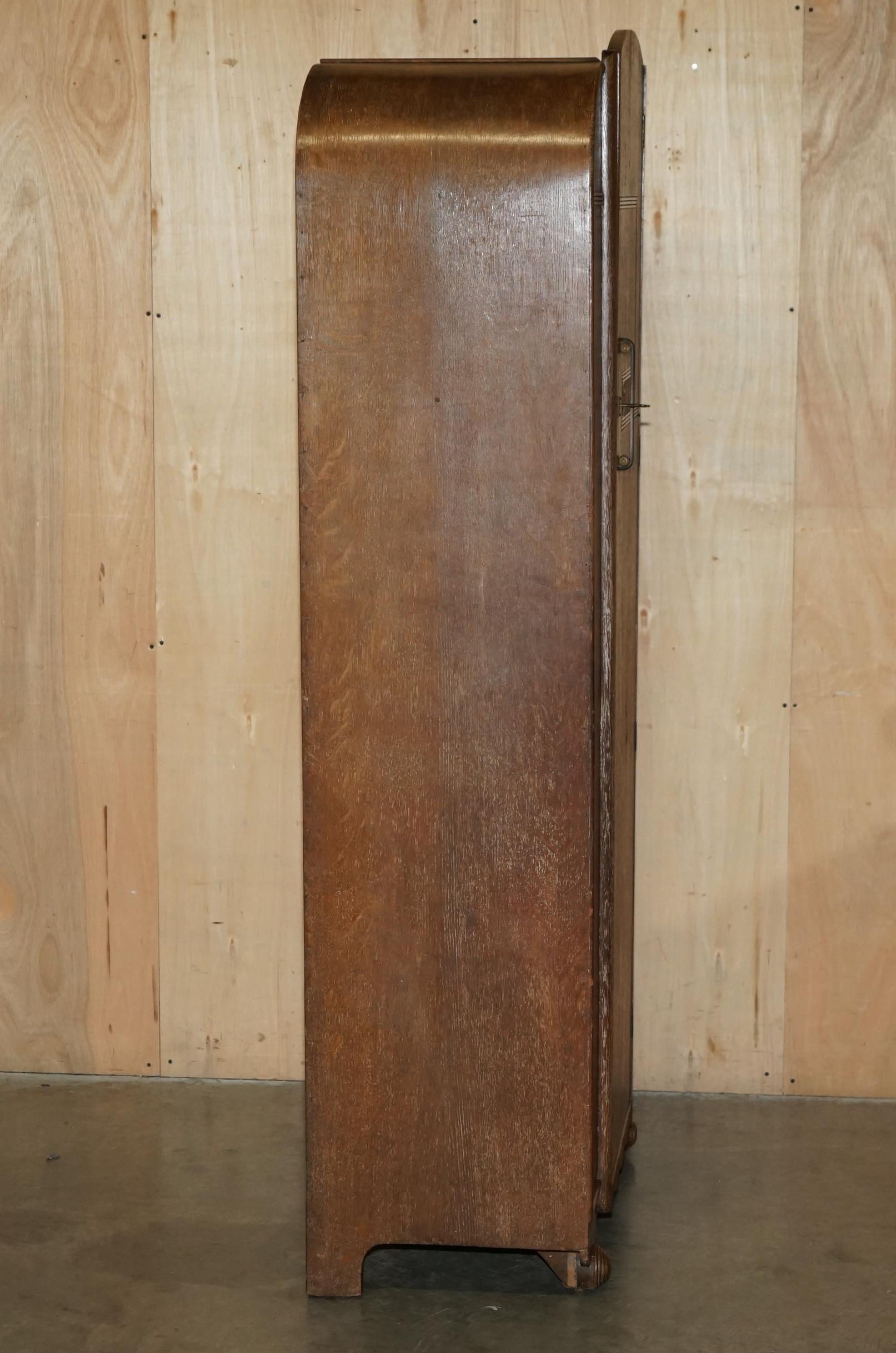 STUNNiNG ART DECO HEALS LONDON LIMED OAK SINGLE WARDROBE PART OF A LARGE SUITE im Angebot 3