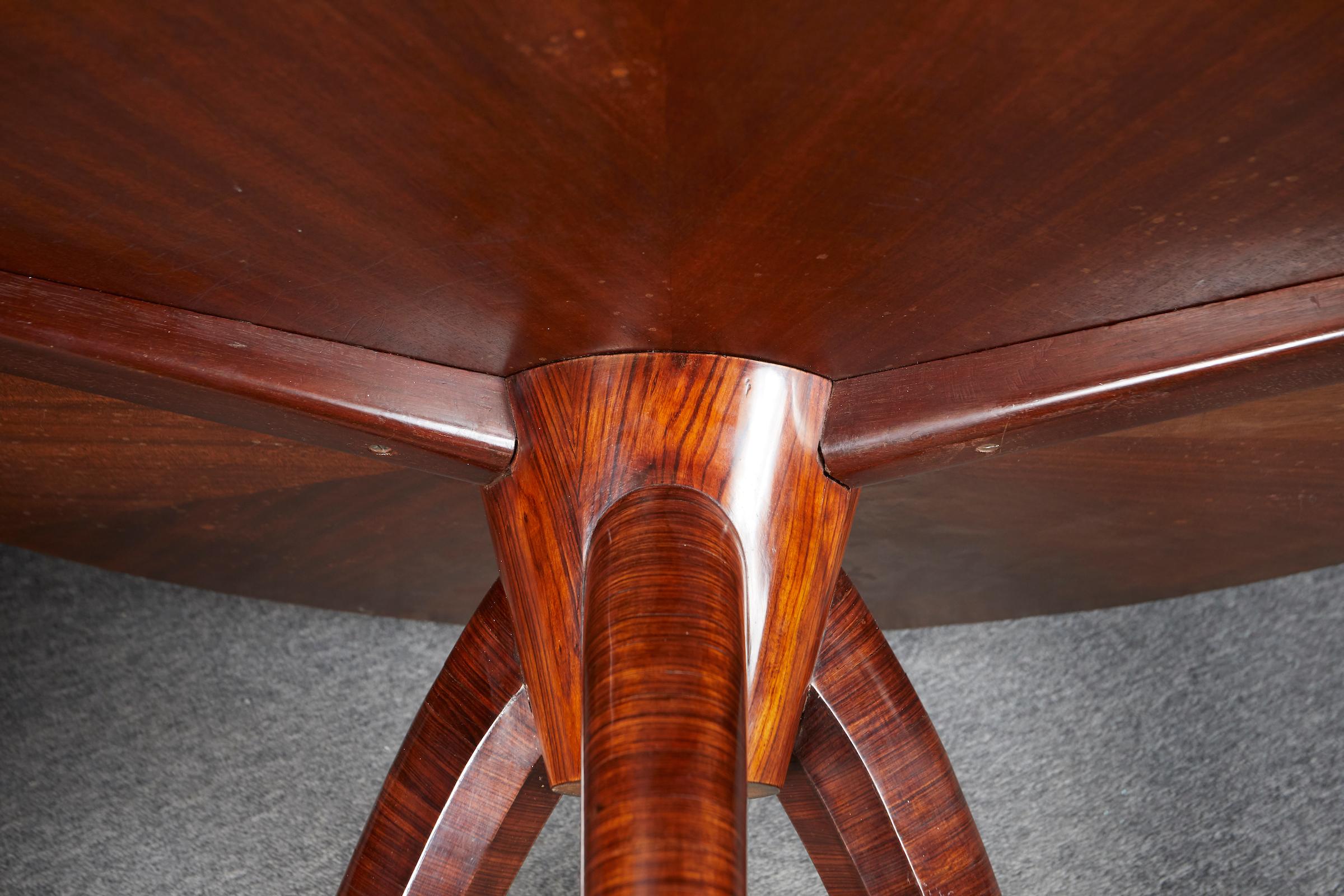 Stunning Art Deco Marquetry Side Table by Etienne Kohlmann For Sale 1