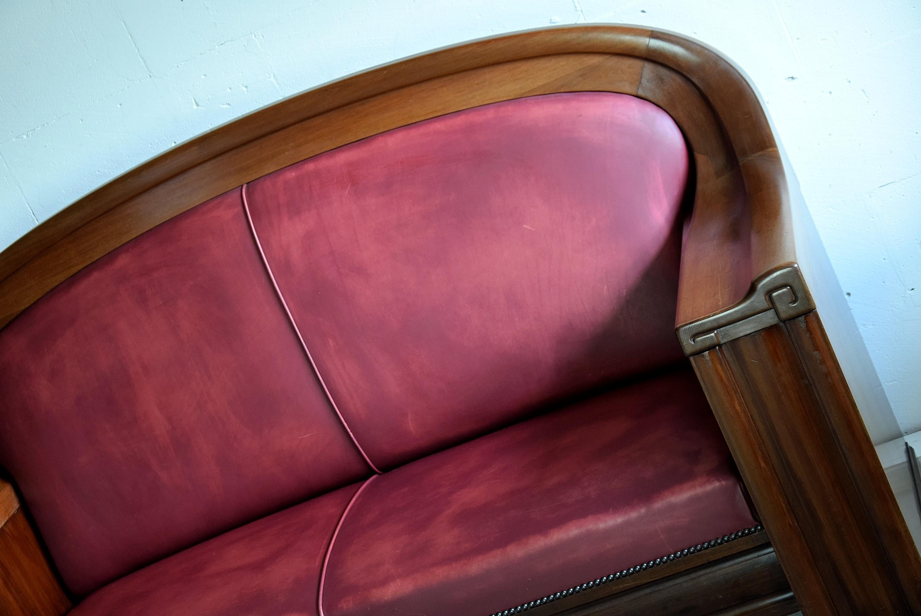 Art Deco Mahogany Sofa by the Royal Danish Furniture Maker C.B. Hansens 6
