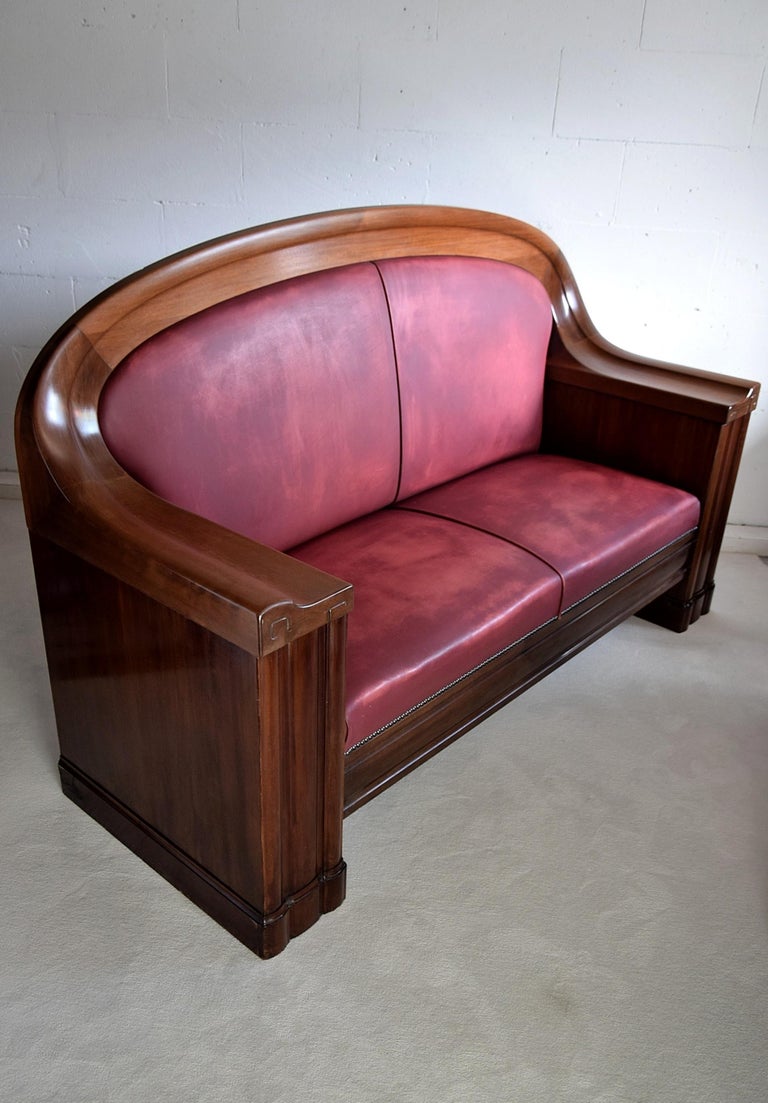 Art Deco Mahogany Sofa by the Royal Danish Furniture Maker C.B. Hansens