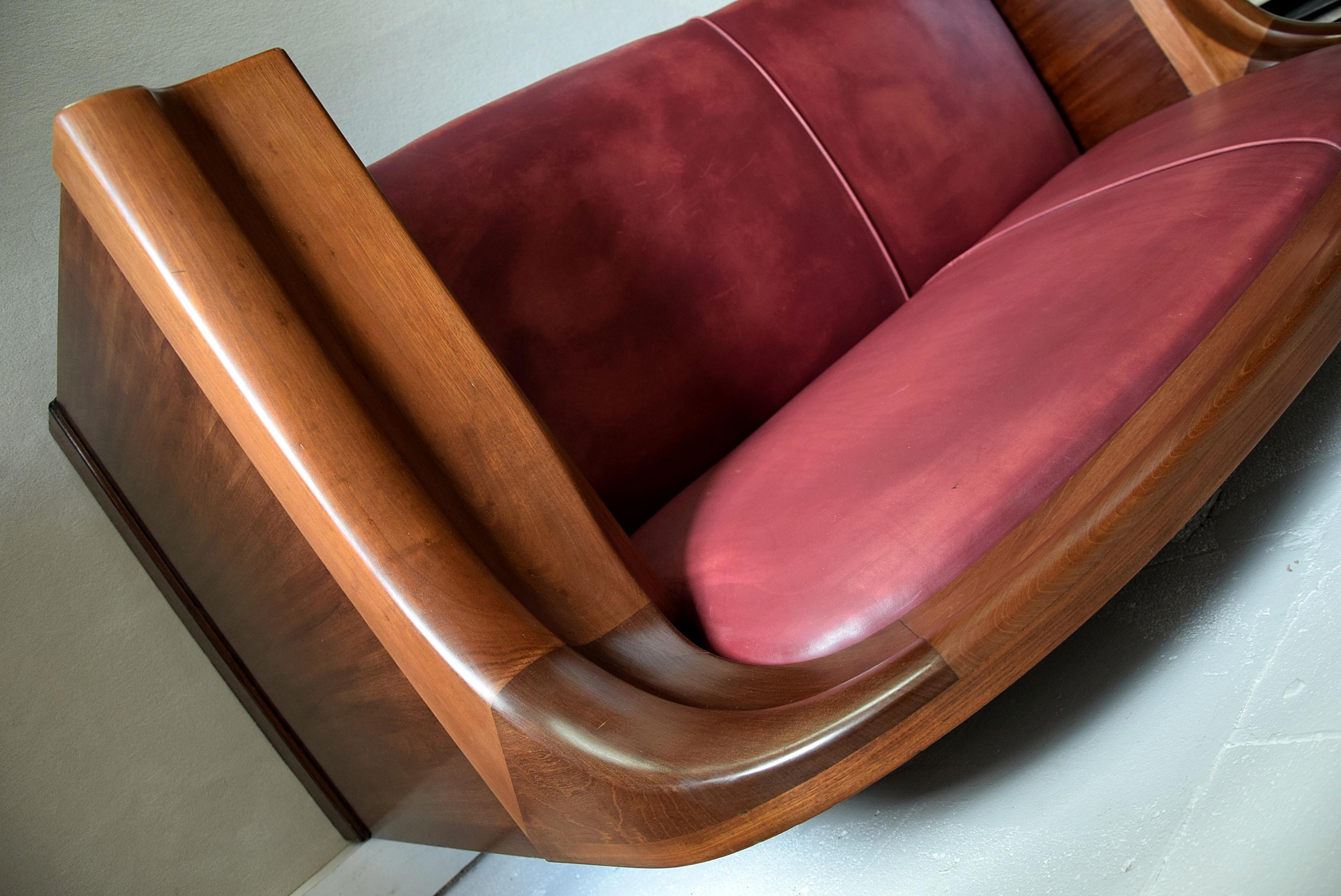 Art Deco Mahogany Sofa by the Royal Danish Furniture Maker C.B. Hansens 11