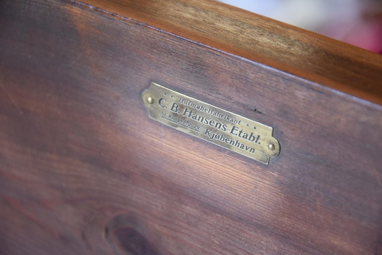 Art Deco Mahogany Sofa by the Royal Danish Furniture Maker C.B. Hansens