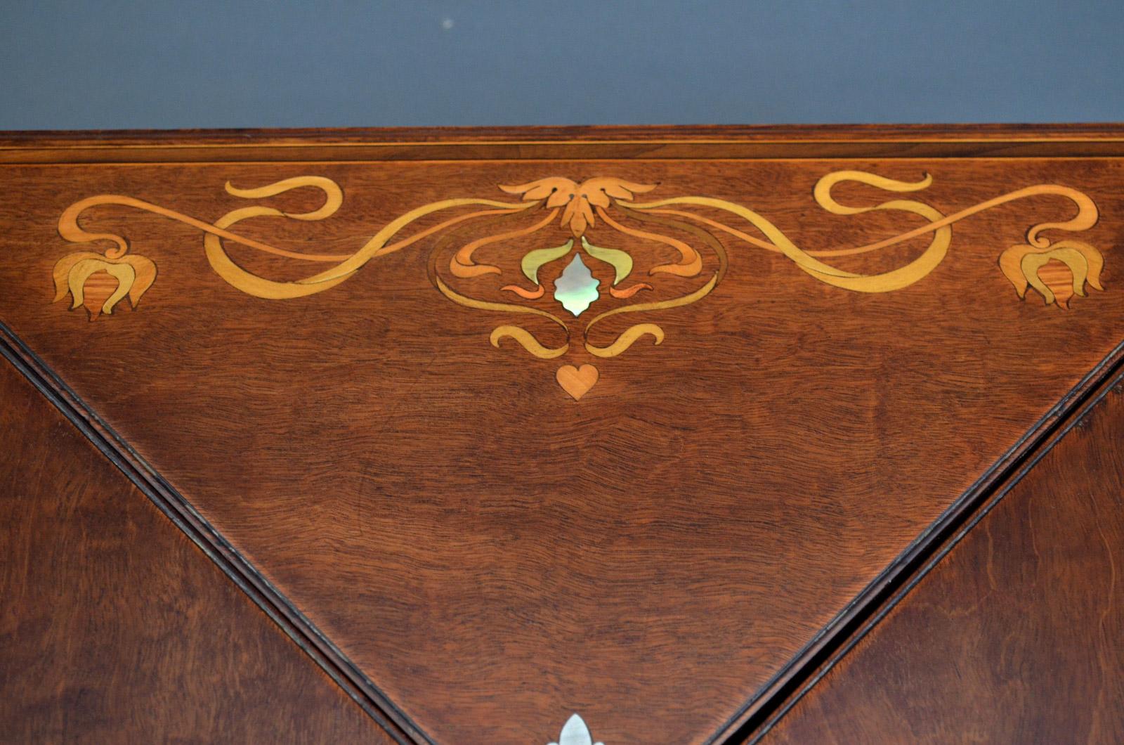 Early 20th Century Stunning Art Nouveau Card Table