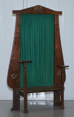 Stunning Arts and Crafts Liberty's London Hand Hammed Copper Fire Screen Rare