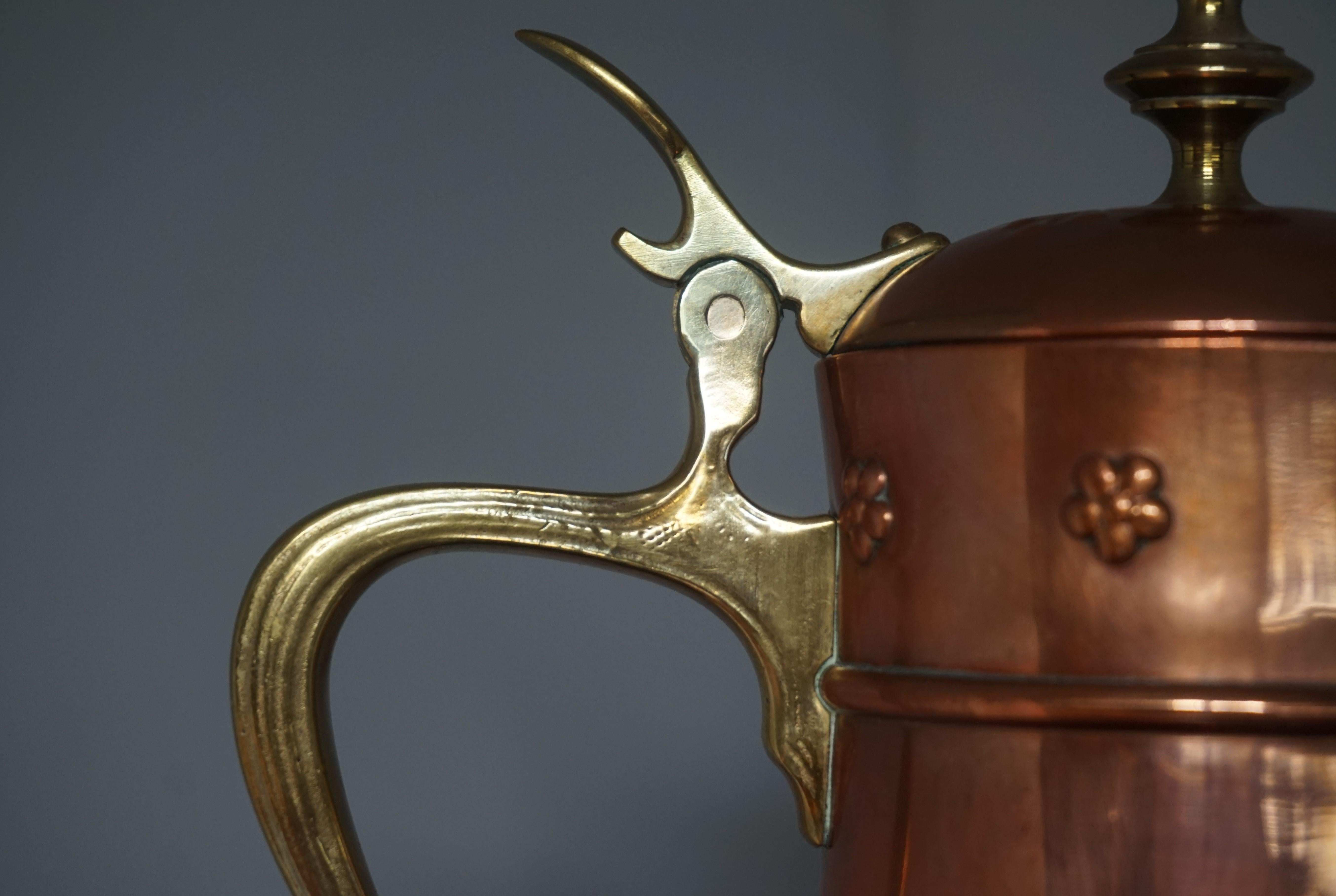 antique brass jug