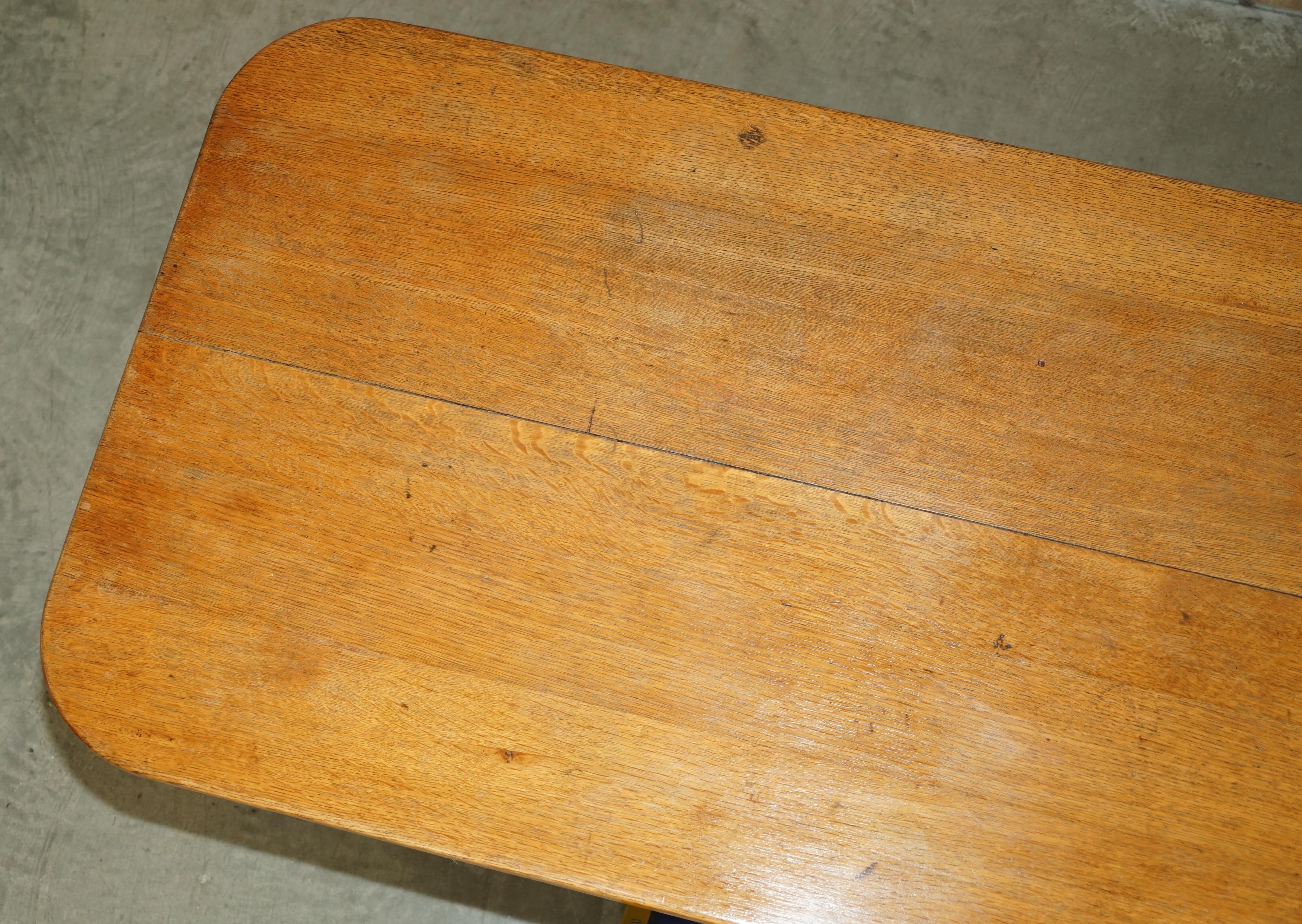 Table à manger STUNNiNG ARTS & CRAFTS VICTORIAN ENGLISH OAK HAYRAKE de 6-8 personnes en vente 2