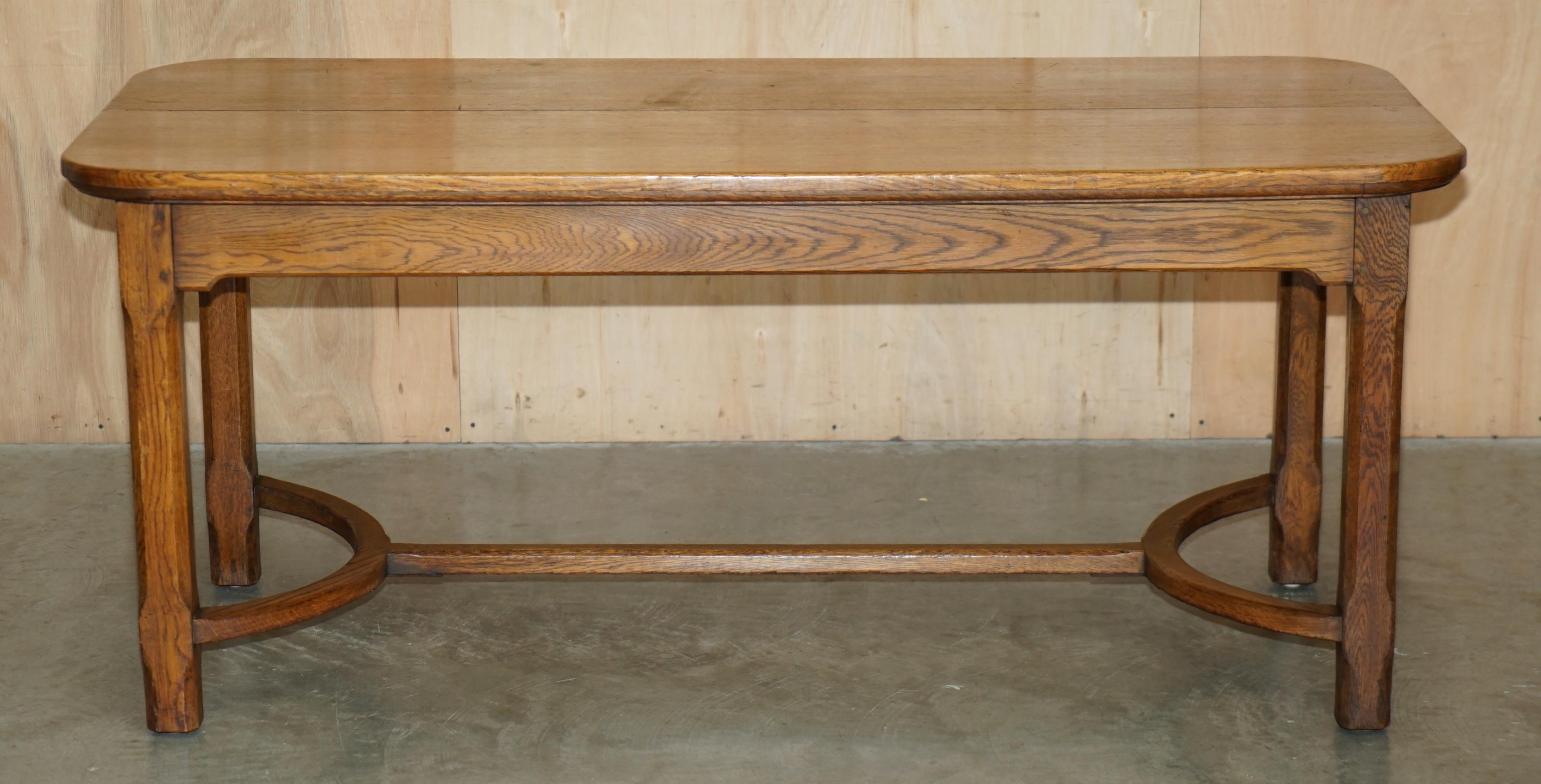 Arts and Crafts Table à manger STUNNiNG ARTS & CRAFTS VICTORIAN ENGLISH OAK HAYRAKE de 6-8 personnes en vente