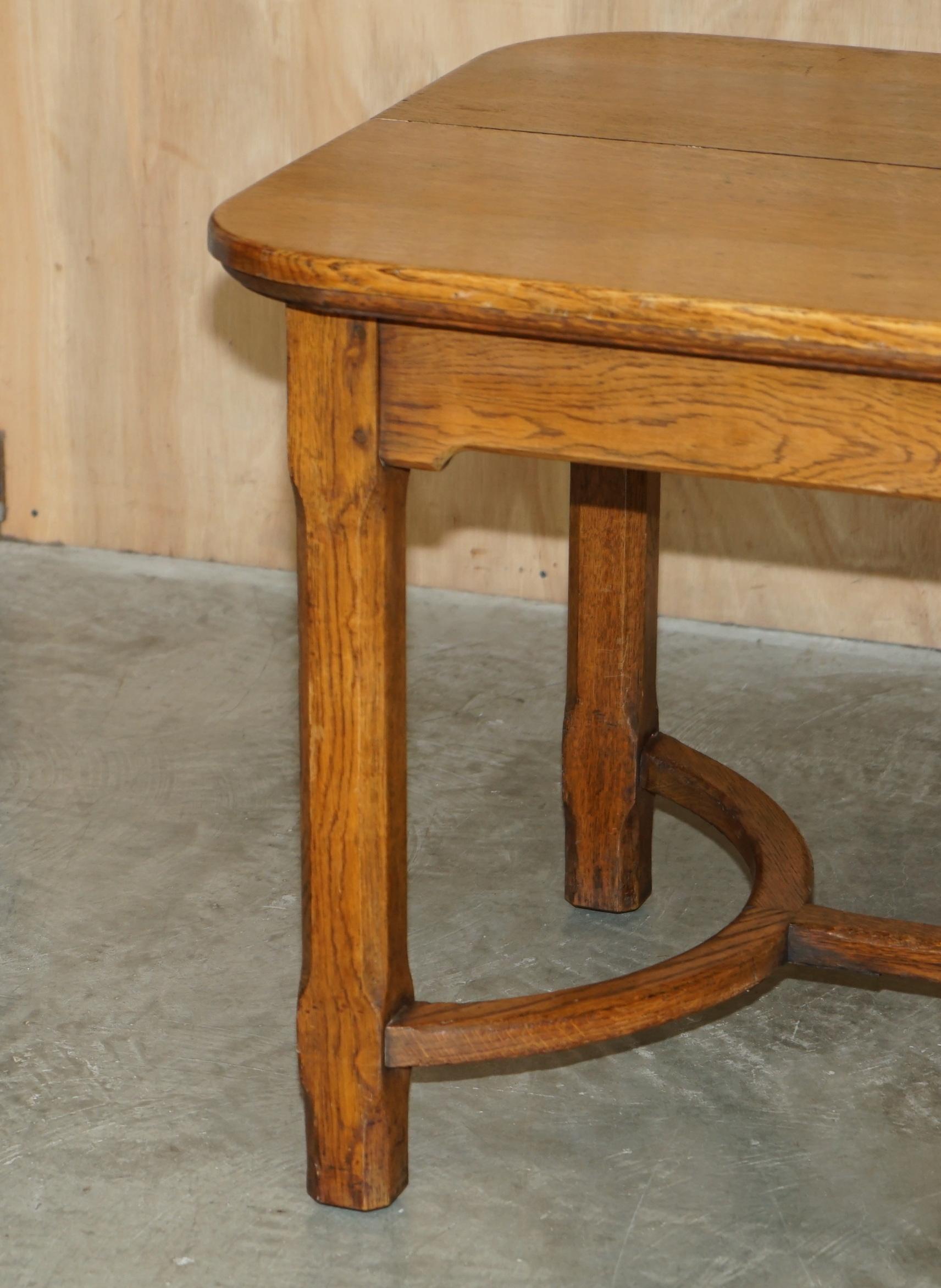 Anglais Table à manger STUNNiNG ARTS & CRAFTS VICTORIAN ENGLISH OAK HAYRAKE de 6-8 personnes en vente
