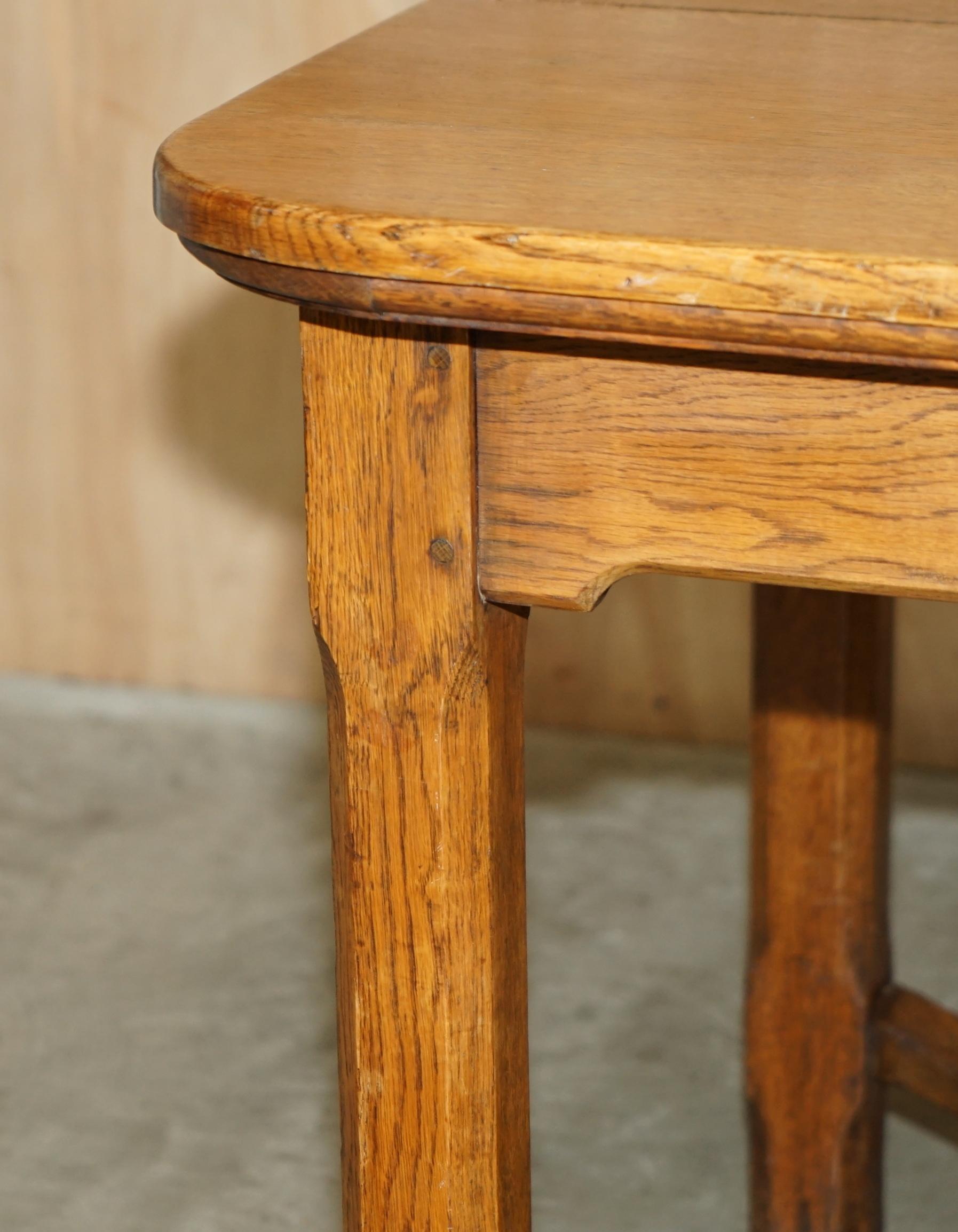Fait main Table à manger STUNNiNG ARTS & CRAFTS VICTORIAN ENGLISH OAK HAYRAKE de 6-8 personnes en vente